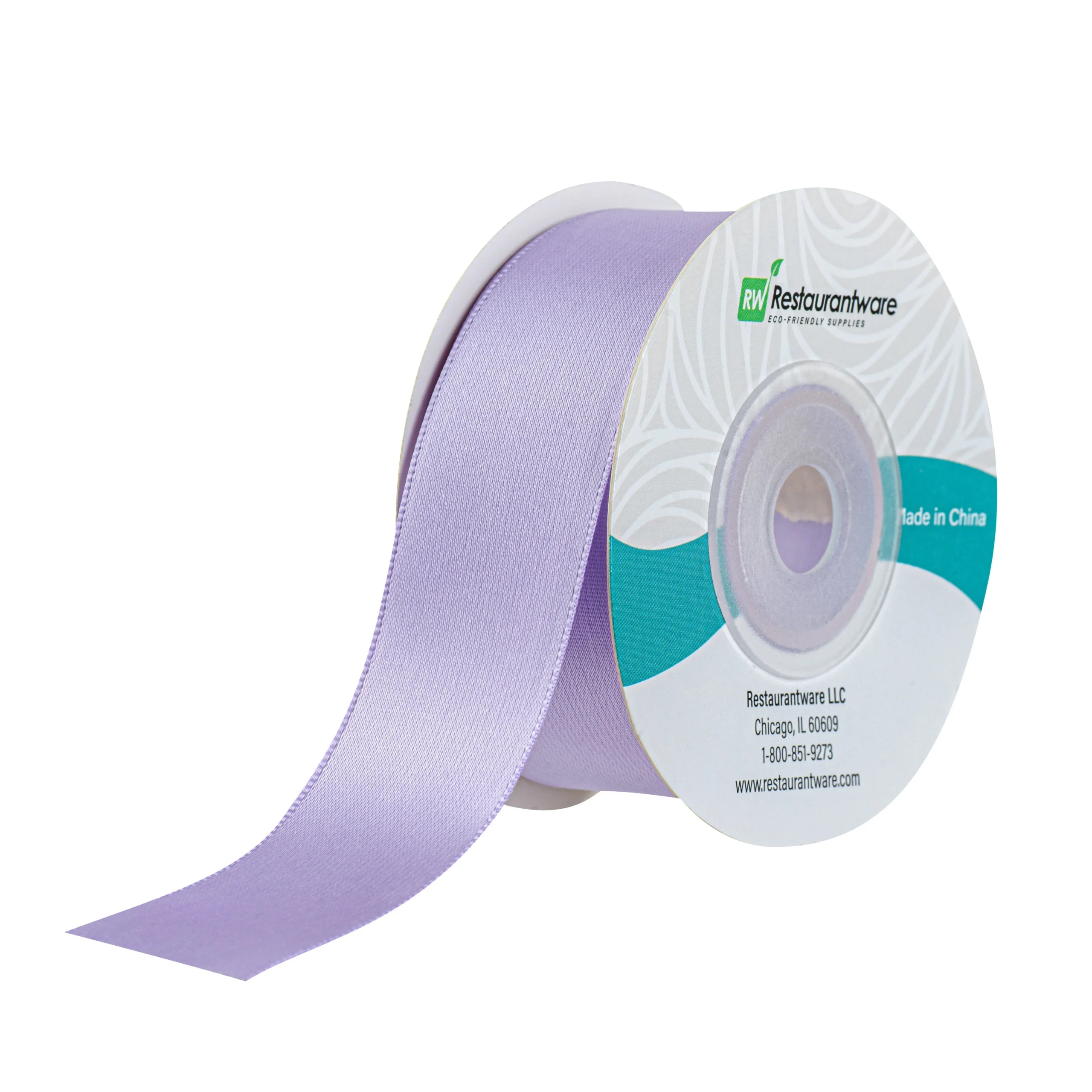 Ribbons, Satin, Gift Tek 1 Inch, Single-Face, Orchid Purple, Polyester, 10 Yard,1 - 30 FOOT