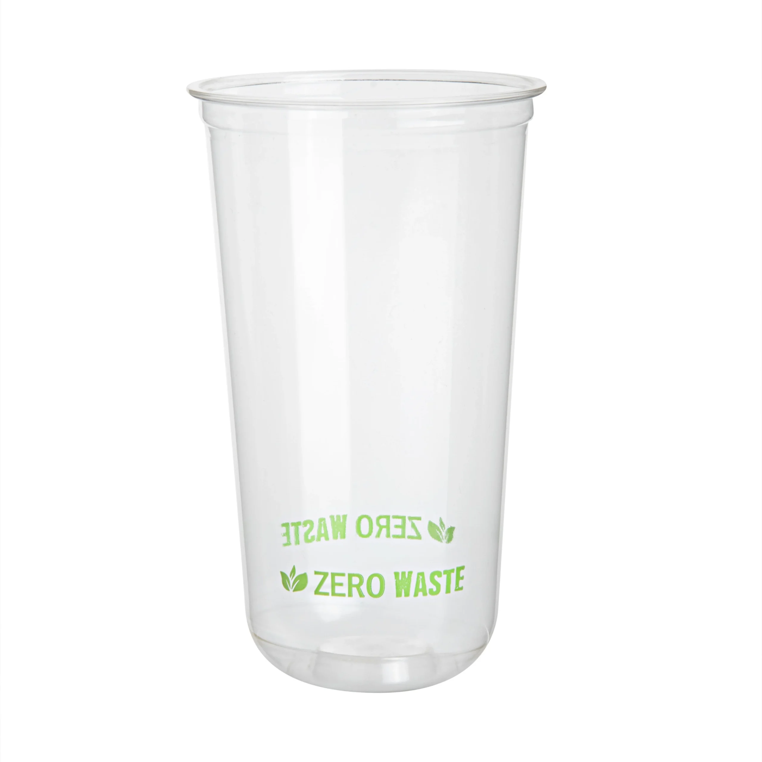 Cups, Zero Waste 24 Ounce, Plastic, Clear, 3.50 x 3.50 x 6 Inch, U-Shape Rounded Bottom, PLA,100 - 1 EACH