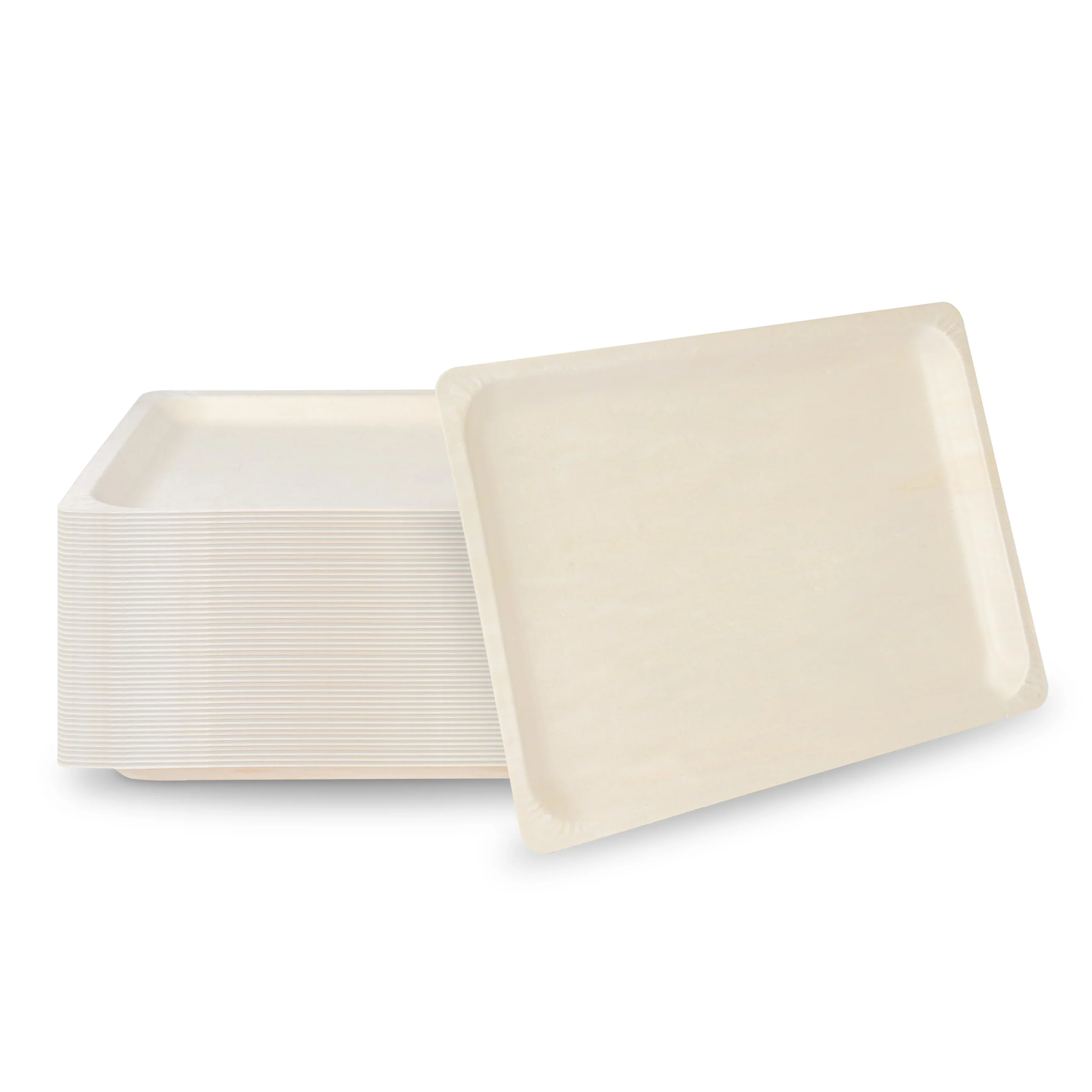 Plates, Taipei 15.75 x 11 x 0.75 Inch, Poplar Wood, Natural, Rectangular,50 - 1 EACH
