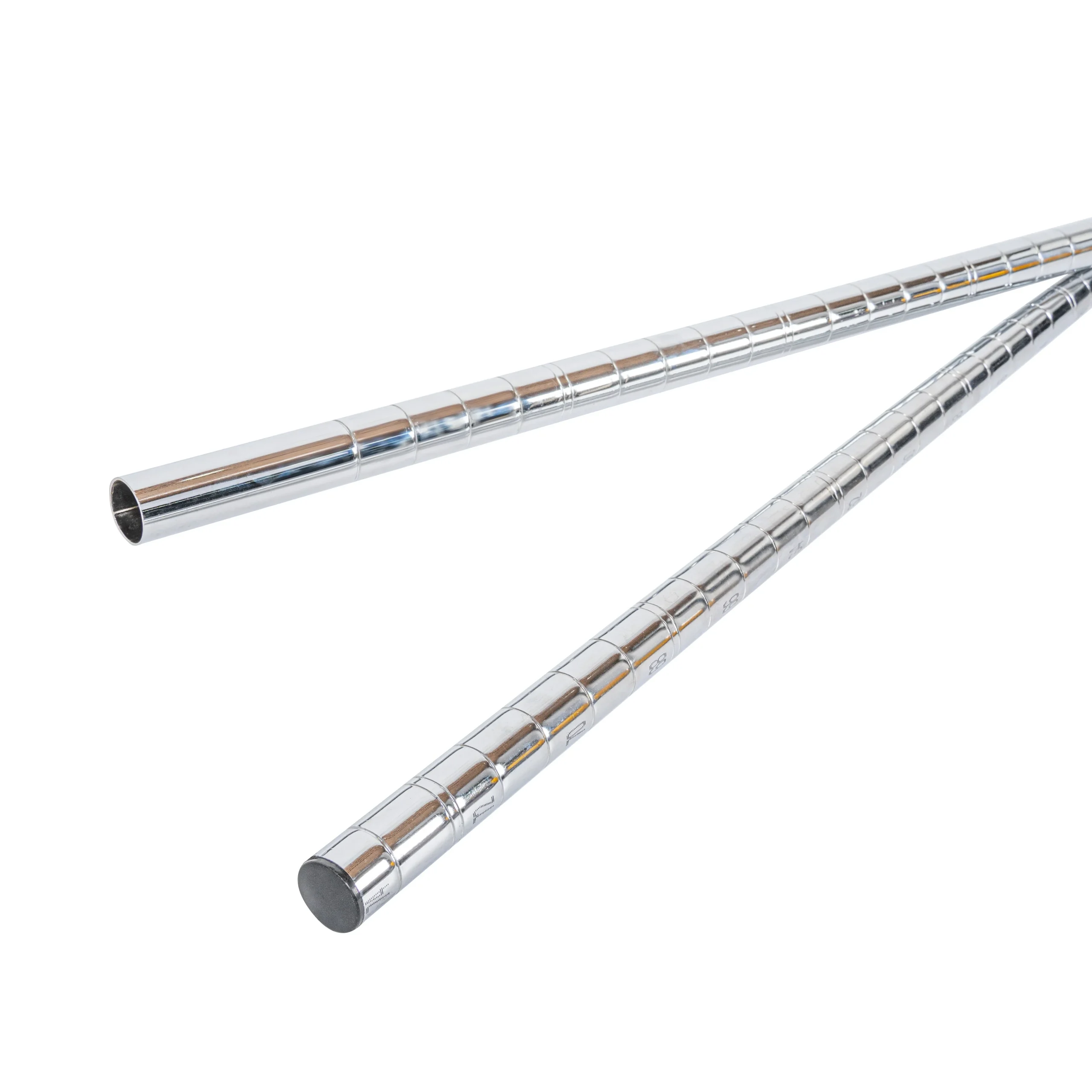 Shelf Posts, RW Base 74 Inch, Chrome, Mobile,4 - 1 COUNT