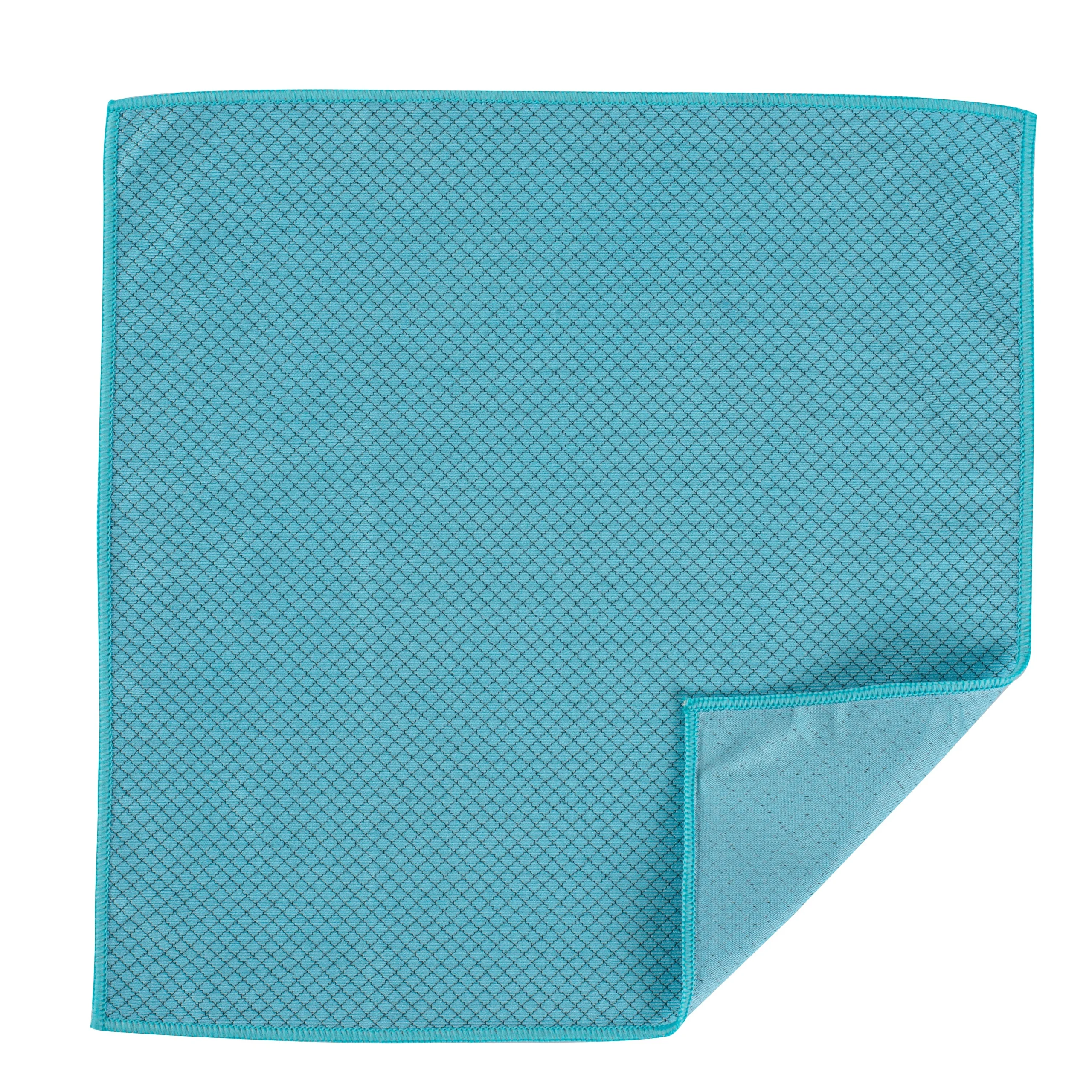 Cloths, Glass Cleaning, Clean Tek, Microfiber, 15.75 x 15.75 Inch, Light Blue, Diamond Weave,100 - 1 EACH