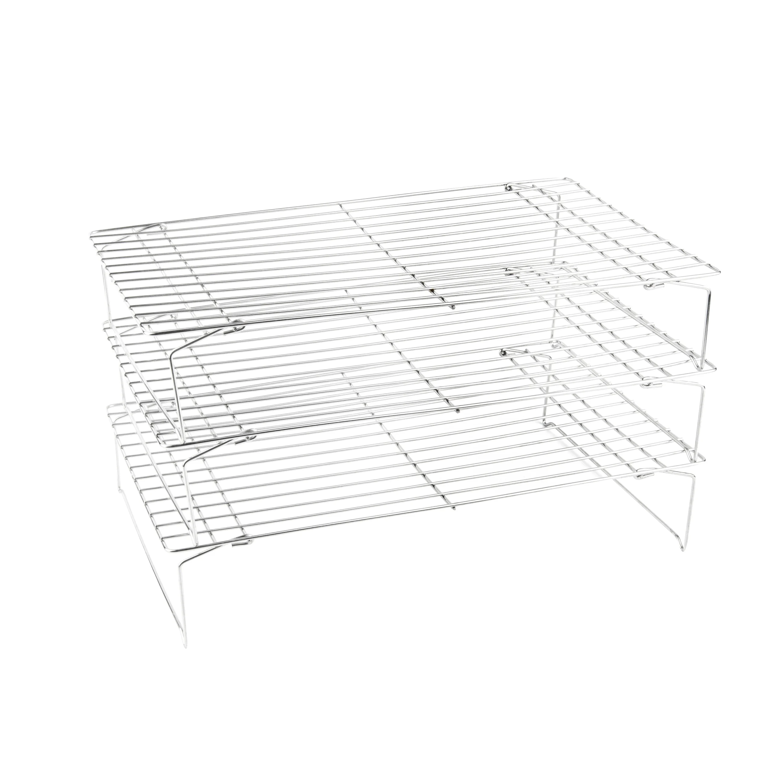 Rack Set, Cooling, Met Lux 3-Tier Stacking, 15.75 x 9.75 x 8.25 Inch, Stainless Steel,1 - 1 EACH