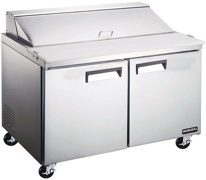 Unit, Sandwich Preparation, 60 Inch, Refrigerated, Stainless Steel Exterior, contains Recessed Handles/Adjustable, includes Casters,1 - 1 EACH