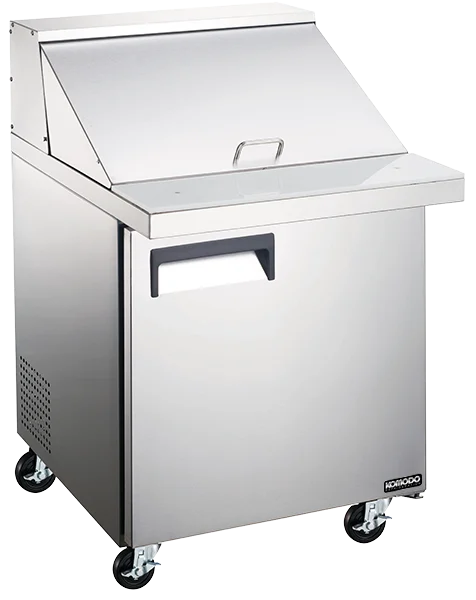 Unit, Sandwich Preparation, 27 Inch, Mega Top Refrigerated, Stainless Steel Exterior, contains Recessed Handles/Adjustable, includes Casters,1 - 1 EACH