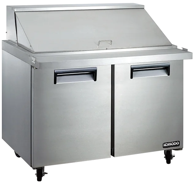 Unit, Sandwich Preparation, 48 Inch, Mega Top Refrigerated, Stainless Steel Exterior, contains Recessed Handles/Adjustable, includes Casters,1 - 1 EACH
