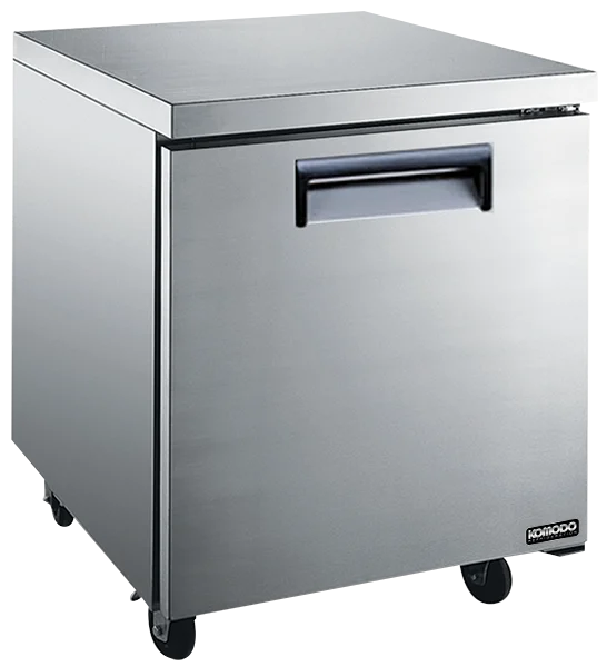 Cooler, Undercounter, 27 Inch, Stainless Steel Exterior, contains Adjustable Shelves/Recessed, includes Casters,1 - 1 EACH