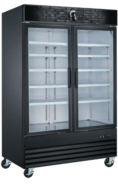 Refrigerator, Reach-In, Two-Door, Glass,1 - 1 EACH