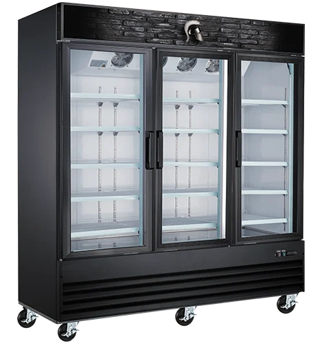 Refrigerator, Reach-In, Three-Door, Glass,1 - 1 EACH