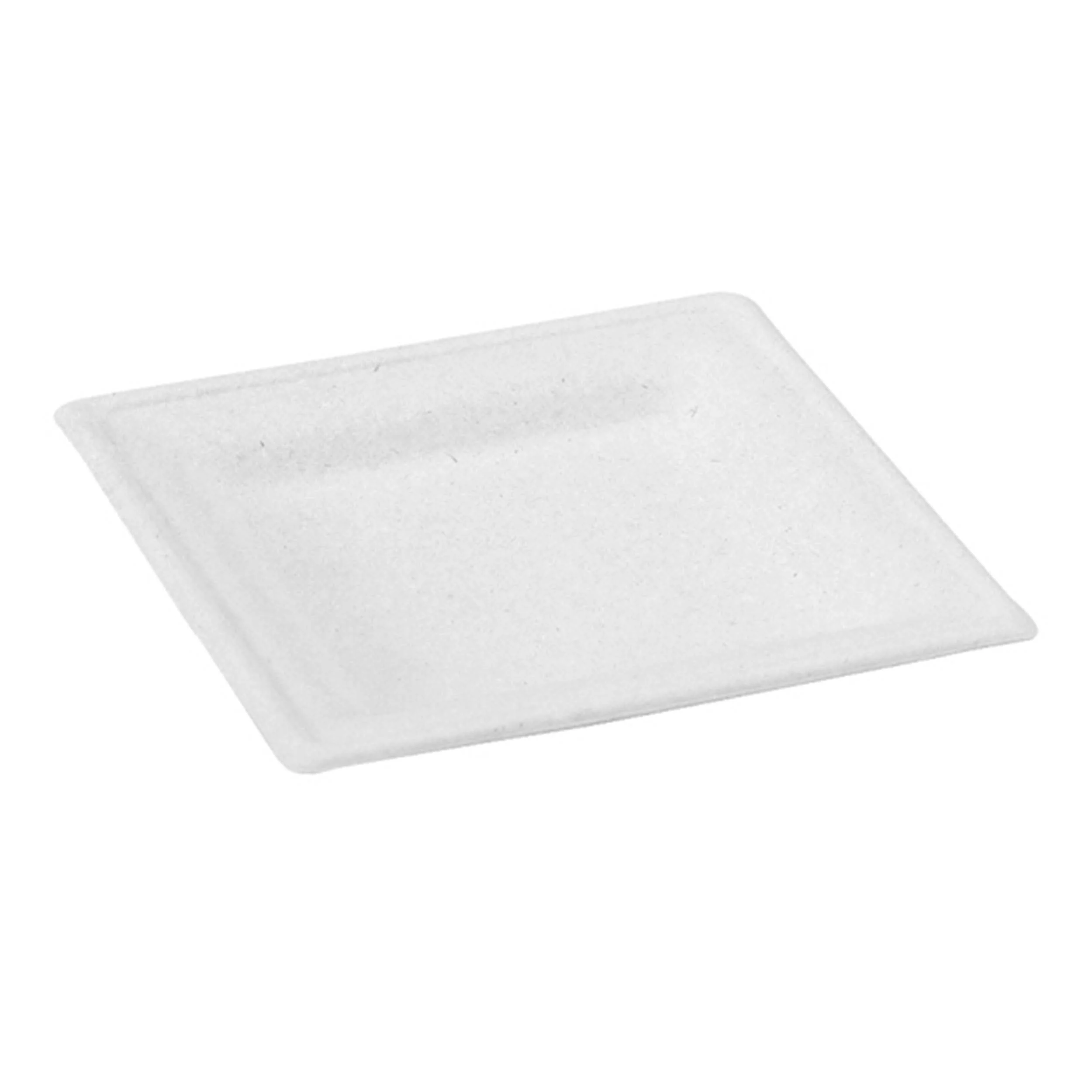 Plates, 6.20 Inch, Sugarcane, White, Square,24 - 24 COUNT
