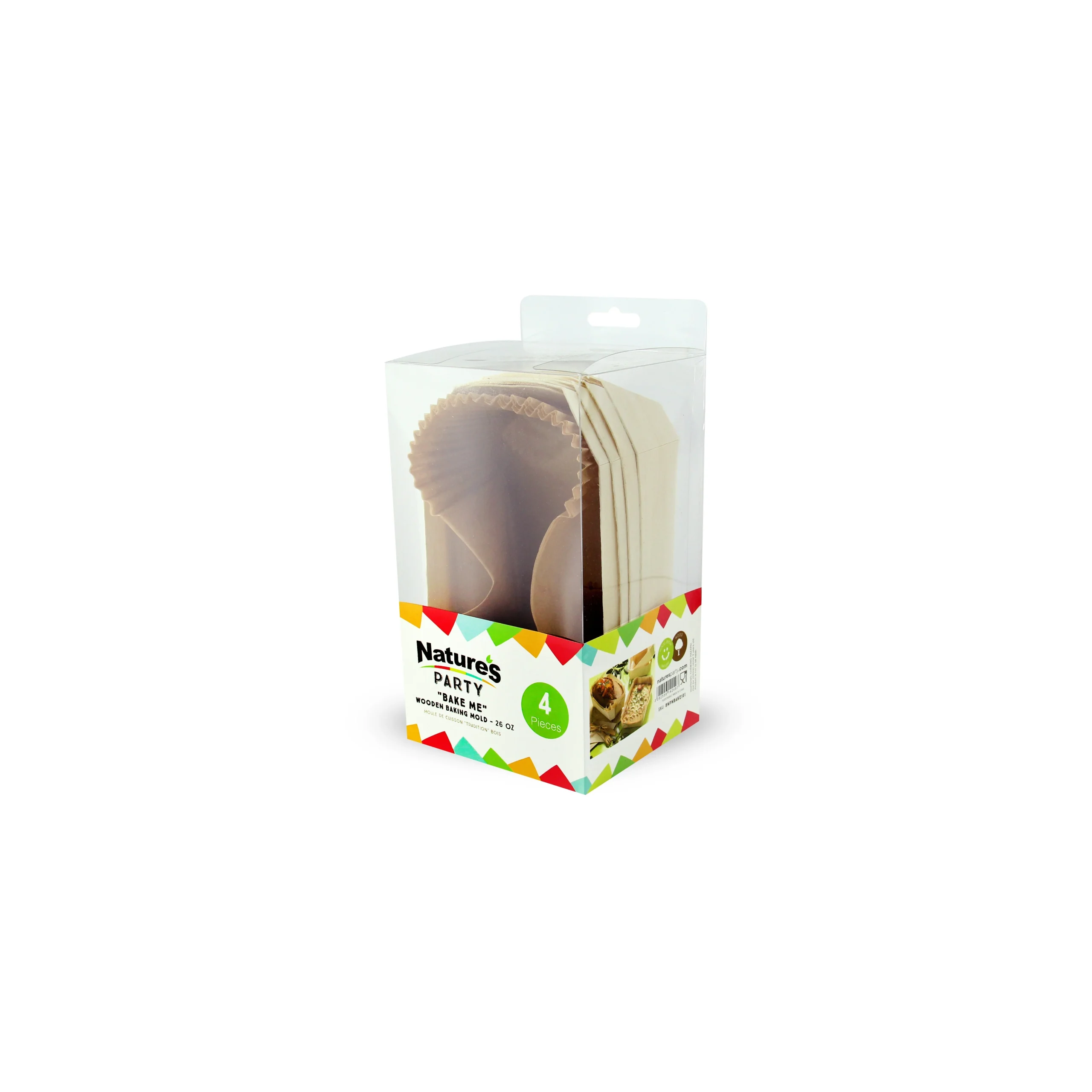 Molds, Baking, 26 Ounce, Wood, 7 x 4.30 x 2.30 Inch,24 - 4 COUNT