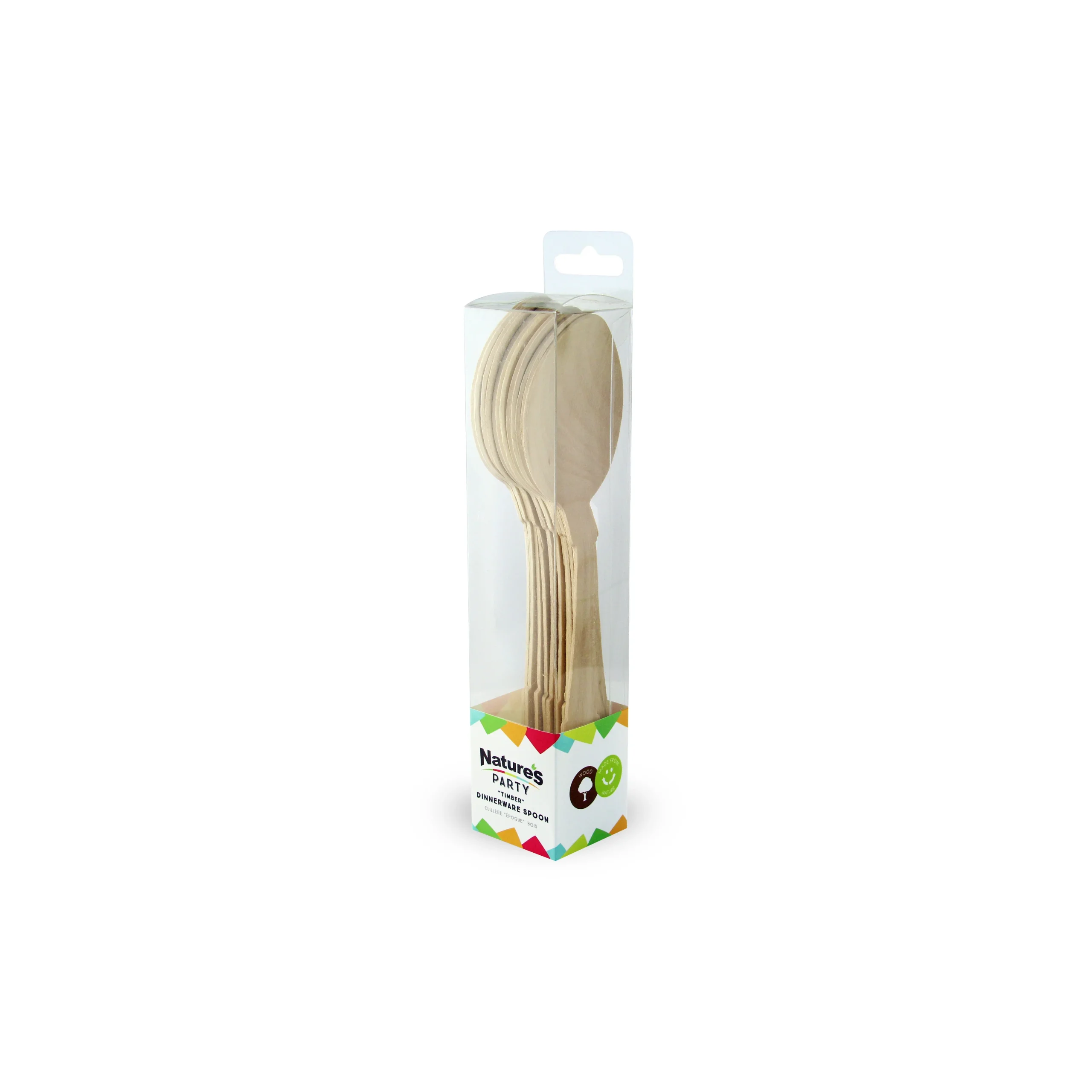 Spoons, Elegant, Wood, 7.50 Inch,24 - 12 COUNT
