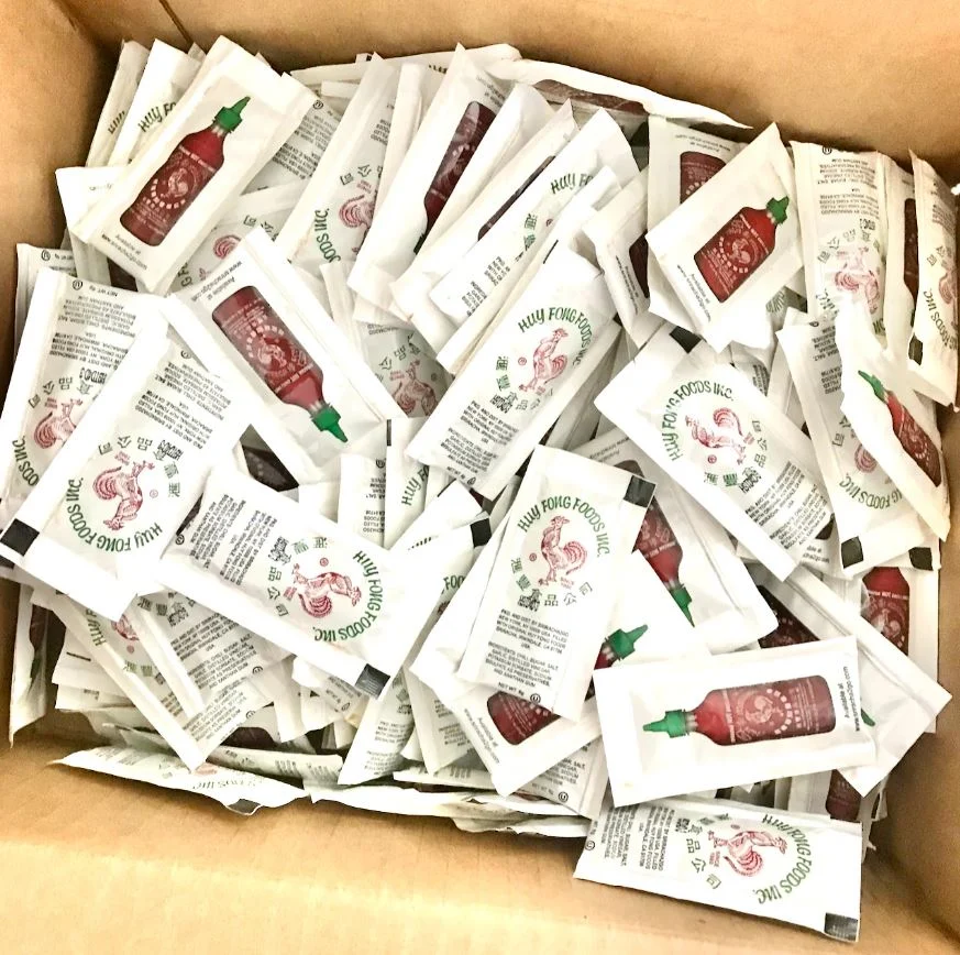 Sauce, Hot, Sriracha, Packet,200 - 6 Gram Avg