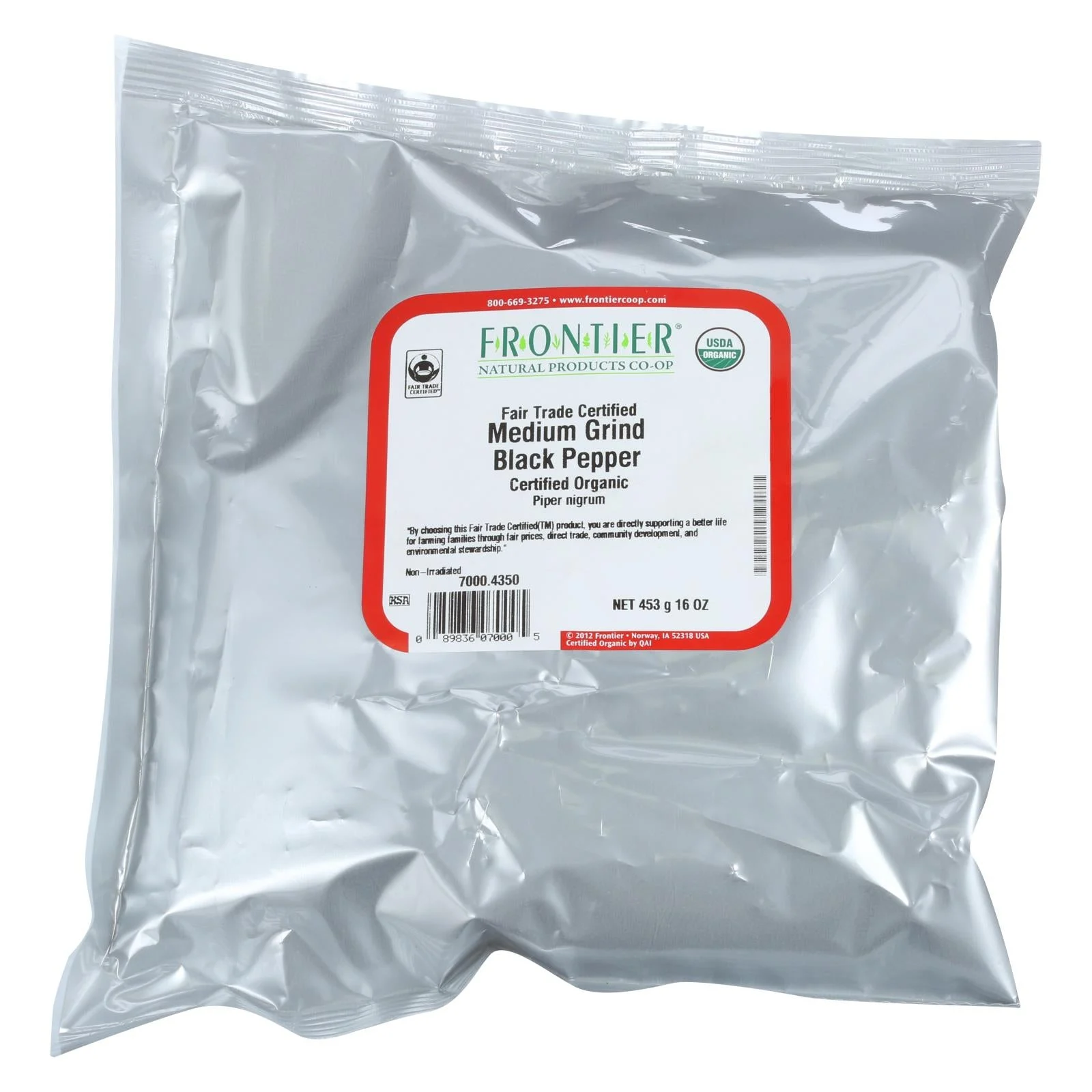 Pepper, Black, Medium Ground,1 - 1 POUND