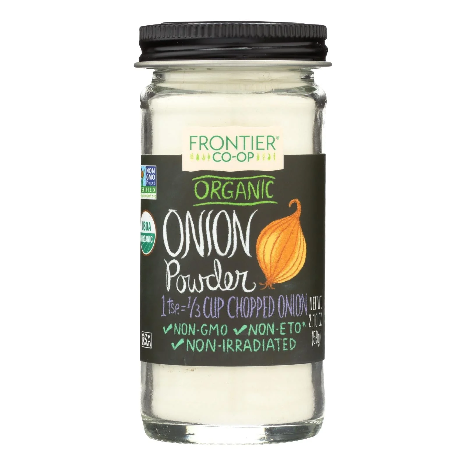 Spice, Onion, Granulated, White,1 - 2.1 OUNCE