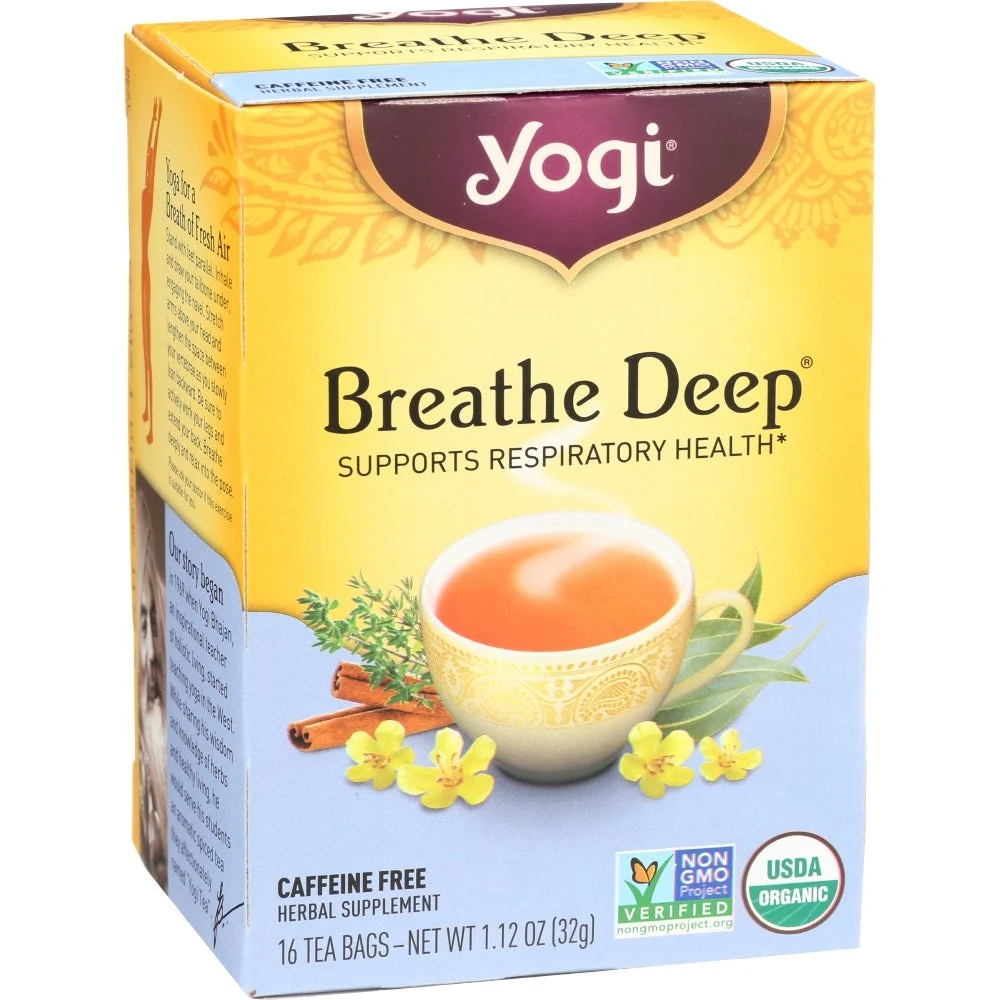 Tea, Spicy-Sweet, Breathe Deep, Individually Wrapped with String, 1.12 Ounce,6 - 16 COUNT