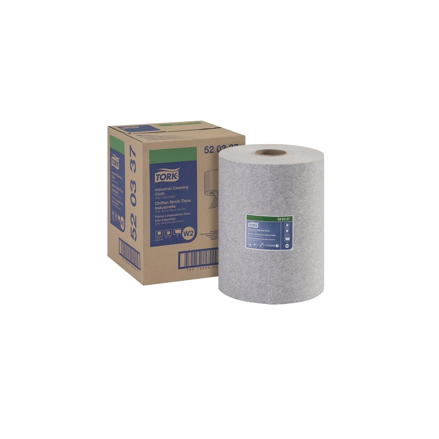 Towels, Cloth, Grey, 12.6 x 10 Inch,1 - 500 COUNT
