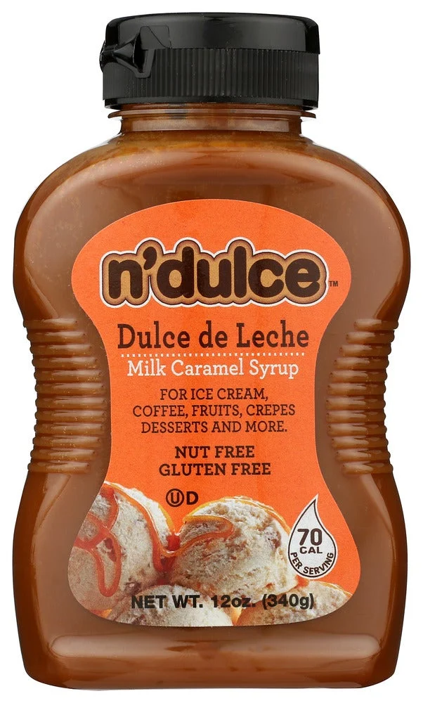 Syrup, Milk Caramel, Dulce de Leche, Squeeze Bottle,6 - 12 OUNCE