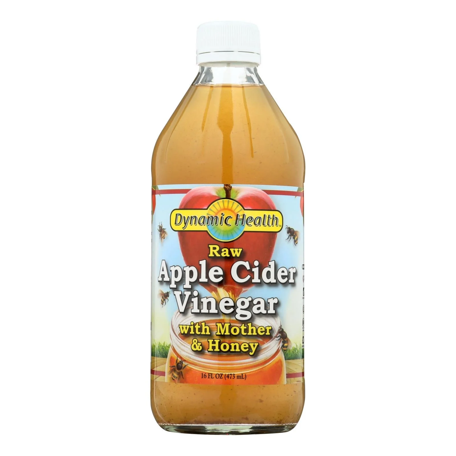 Vinegar, Apple Cider, Raw, contains Mother & Honey,1 - 16 FLUID