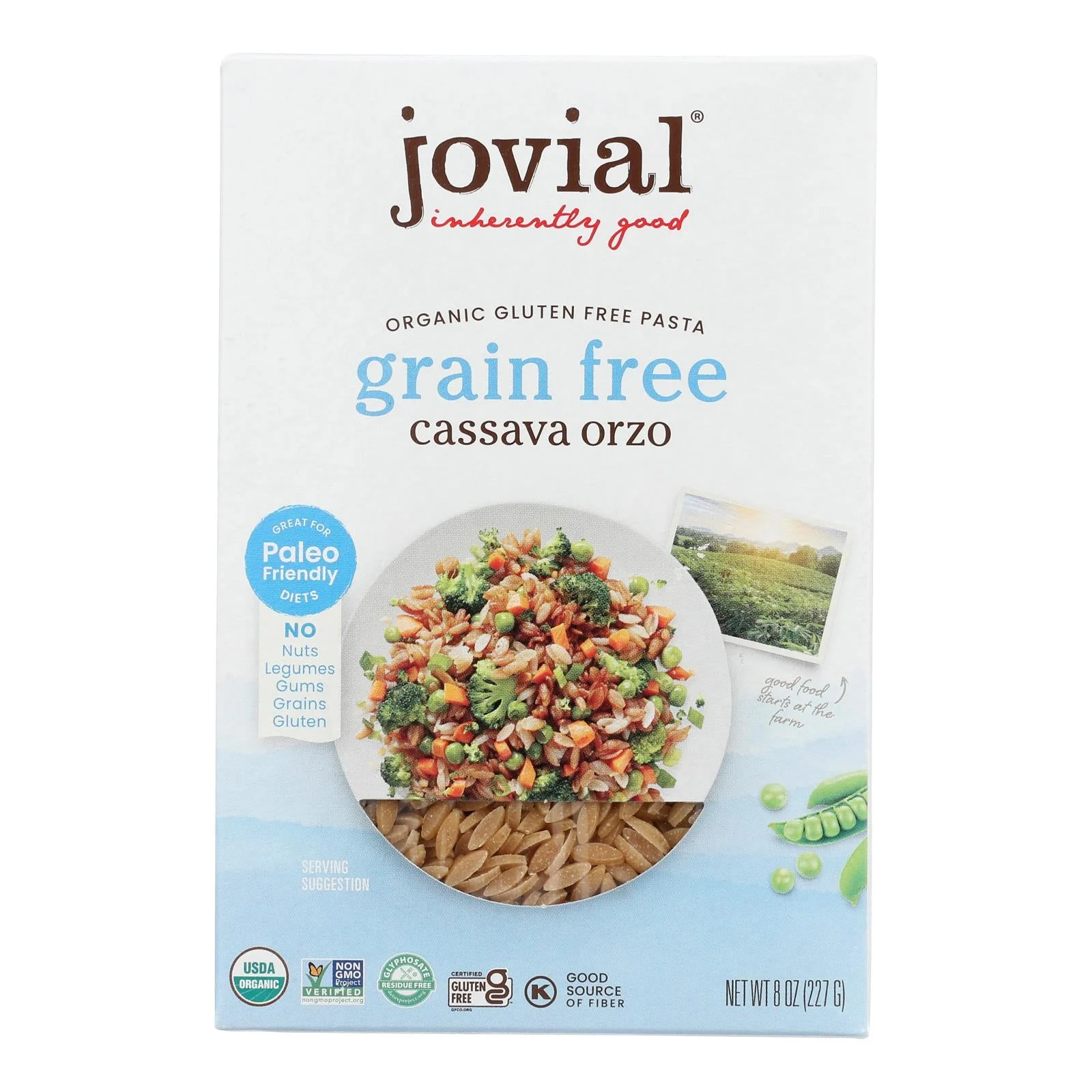 Pasta, Orzo, Cassava,12 - 8 OUNCE