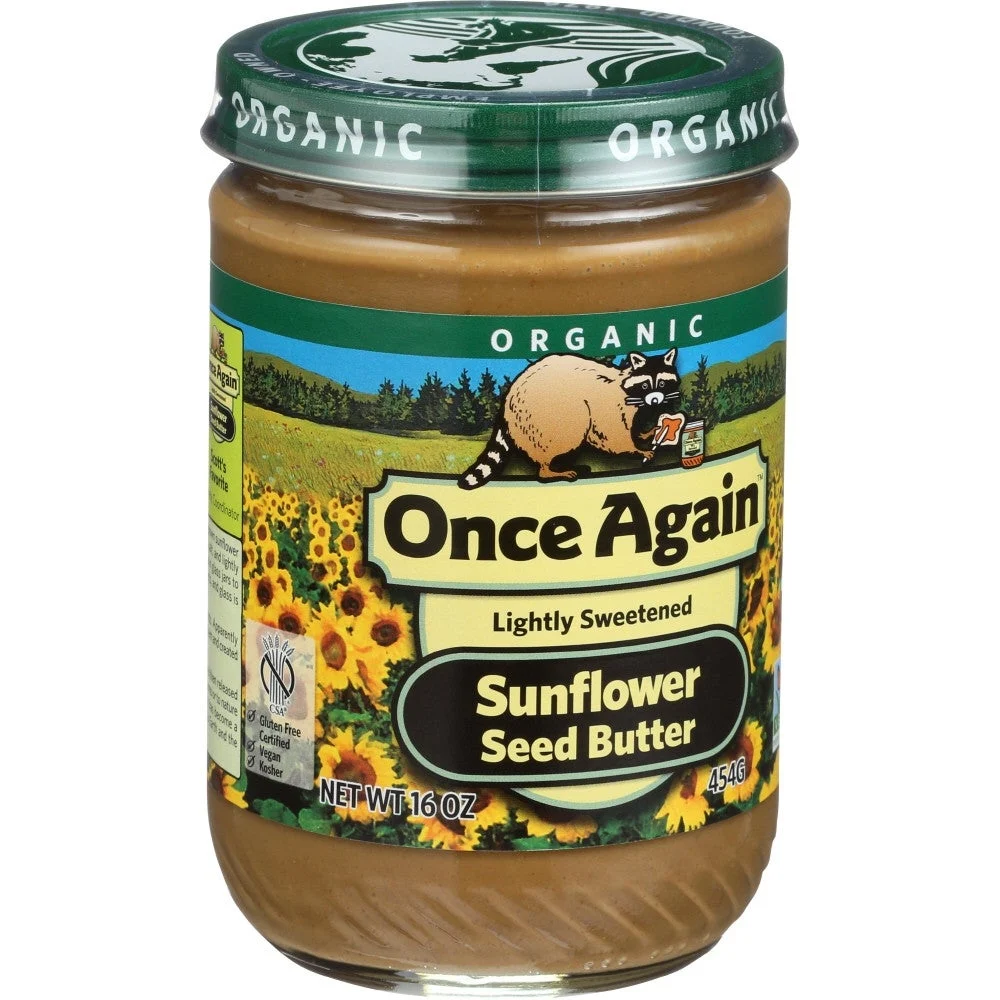 Spread, Sunflower Seed, Lightly Sweetened, Organic,6 - 16 OUNCE