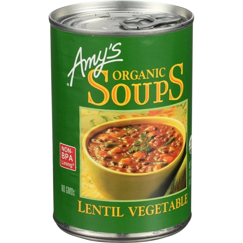 Soup, Lentil Vegetable, Organic, Canned,12 - 14.5 OUNCE