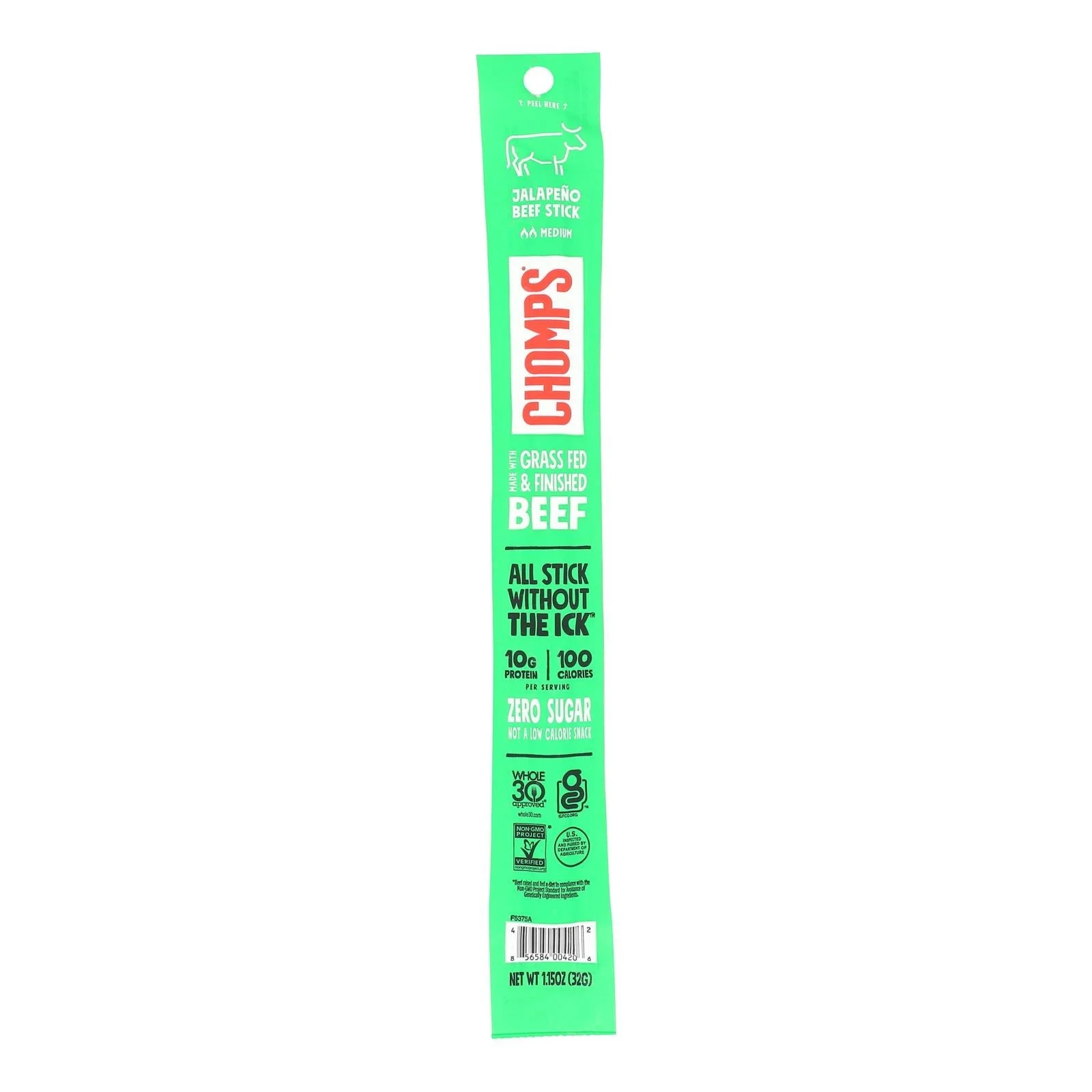 Snack Sticks, Beef, Hoppin Jalapeno,24 - 1.15 OUNCE