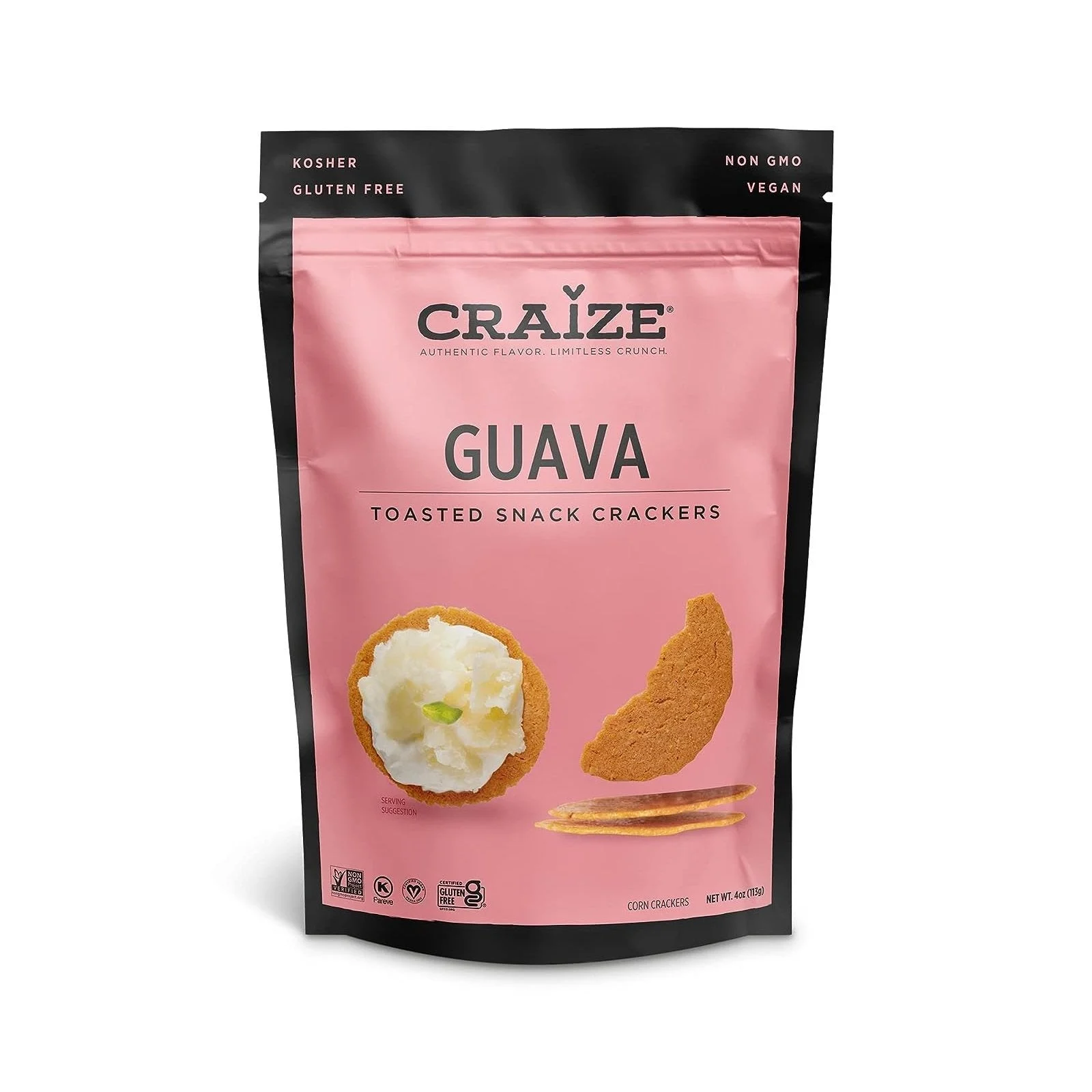 Crackers, Corn Crisp, Guava Toasted,6 - 4 OUNCE