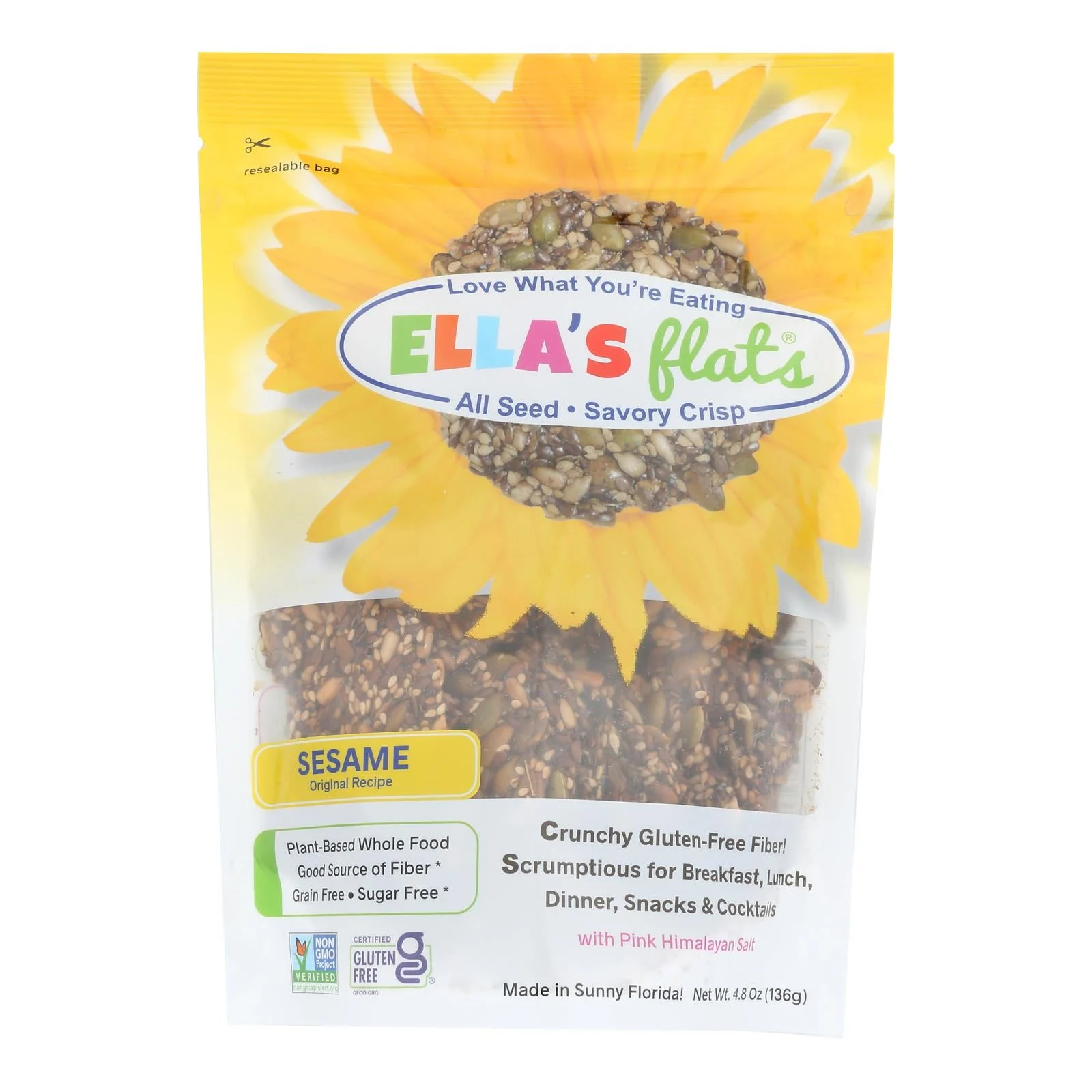Crisps, Seed, Sesame,6 - 4.8 OUNCE