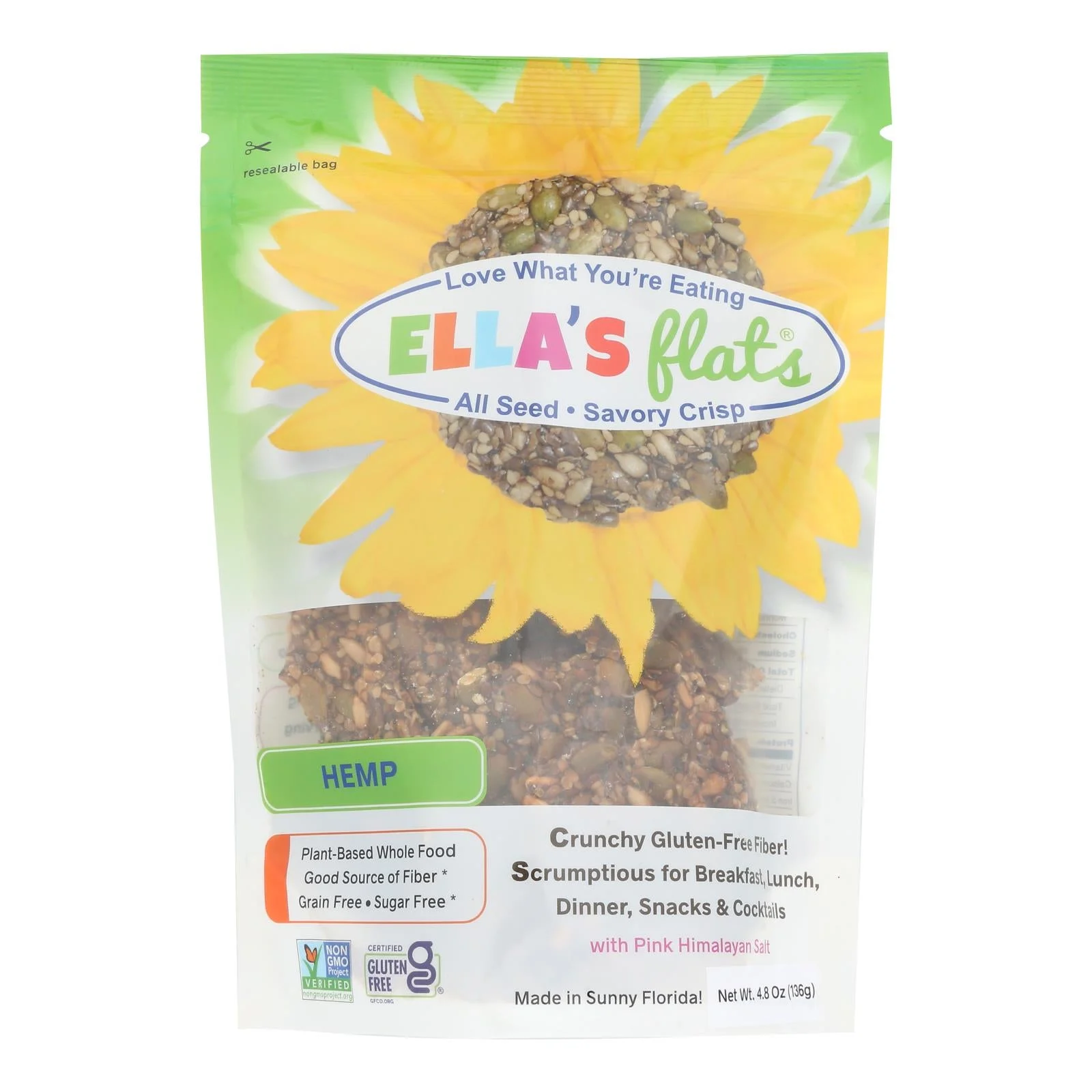 Crisps, Seed, Hemp,6 - 4.8 OUNCE