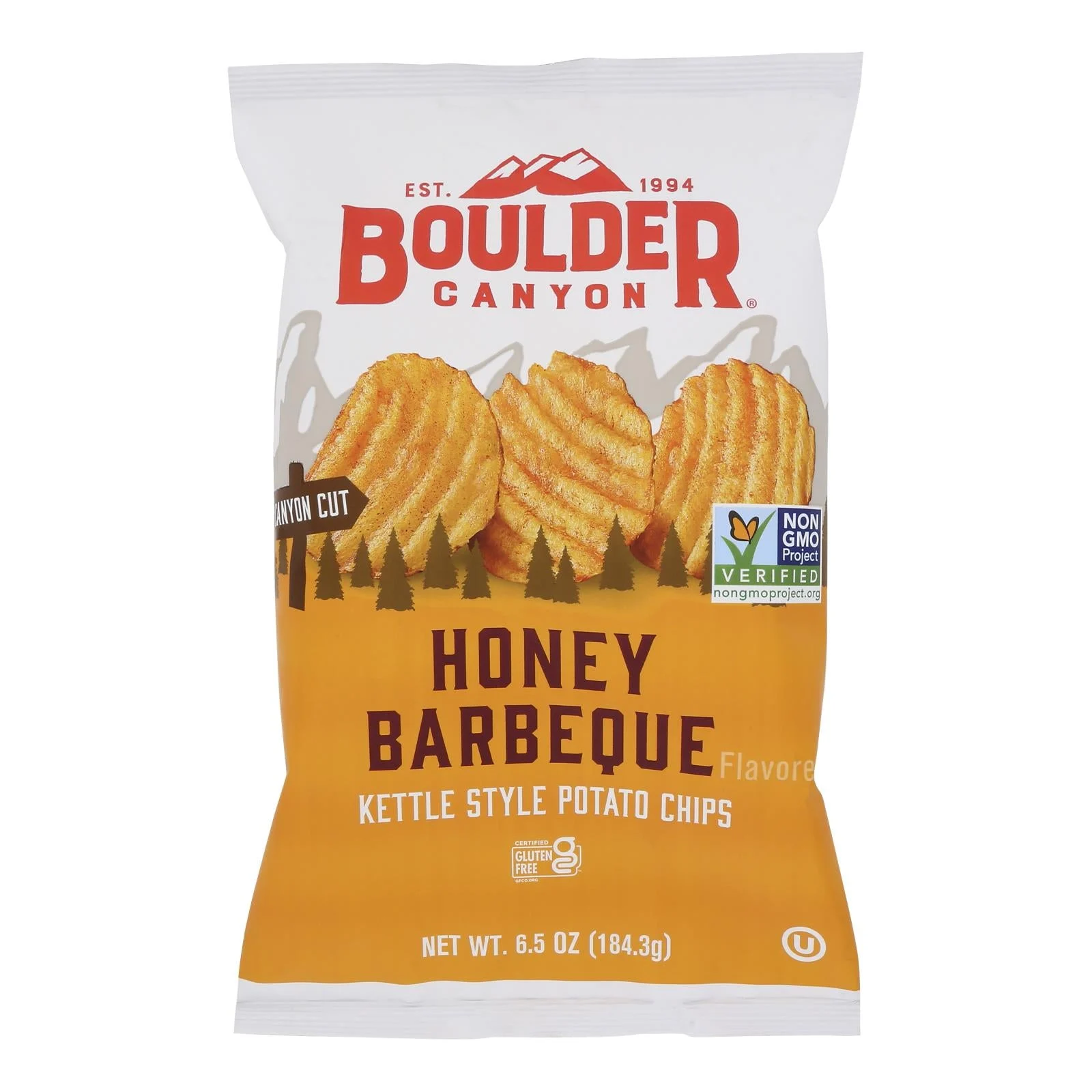 Chips, Kettle-Cooked Canyon-Cut, Honey Barbecue,12 - 6.5 OUNCE