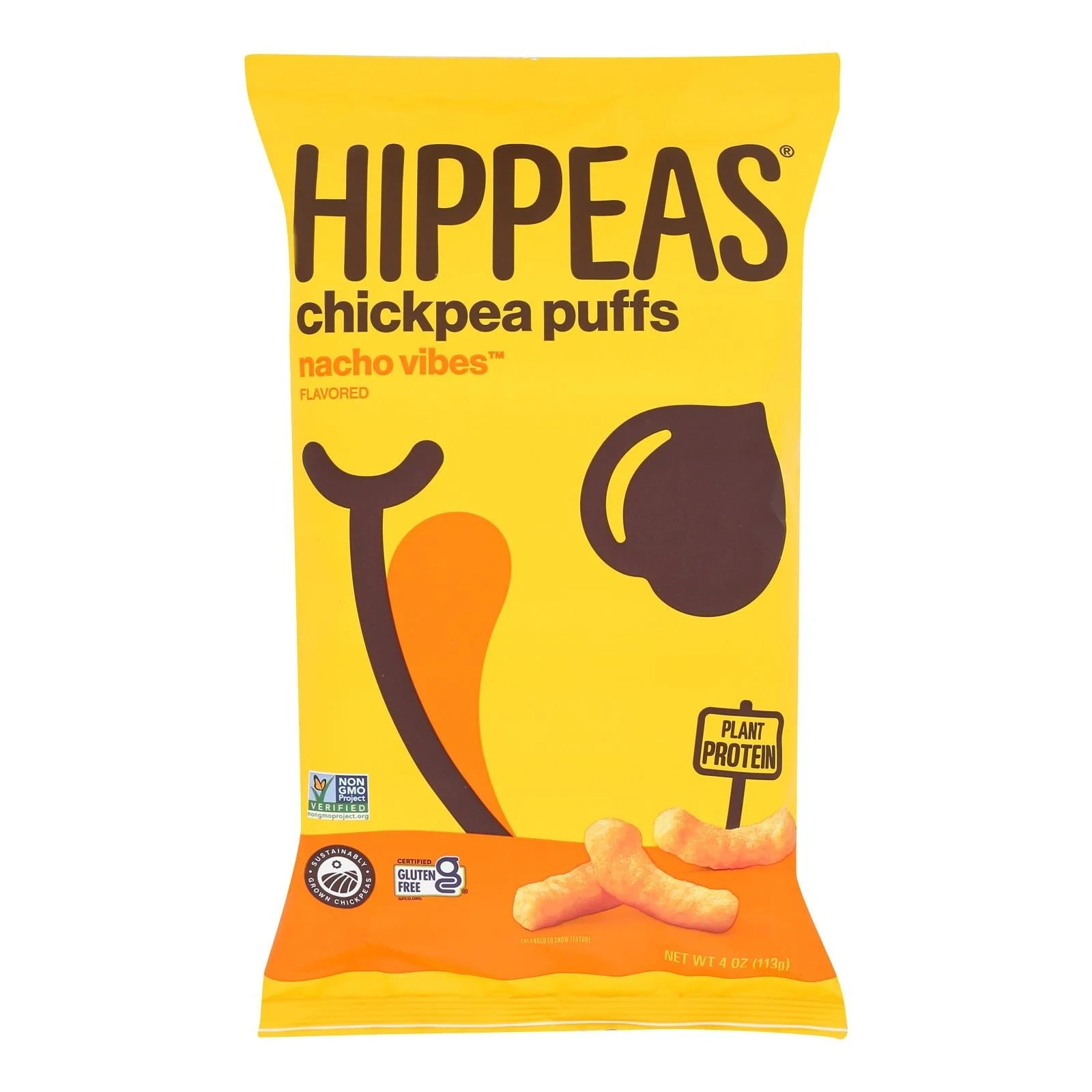 Snack Puffs, Chickpea, Nacho Vibes,12 - 4 OUNCE