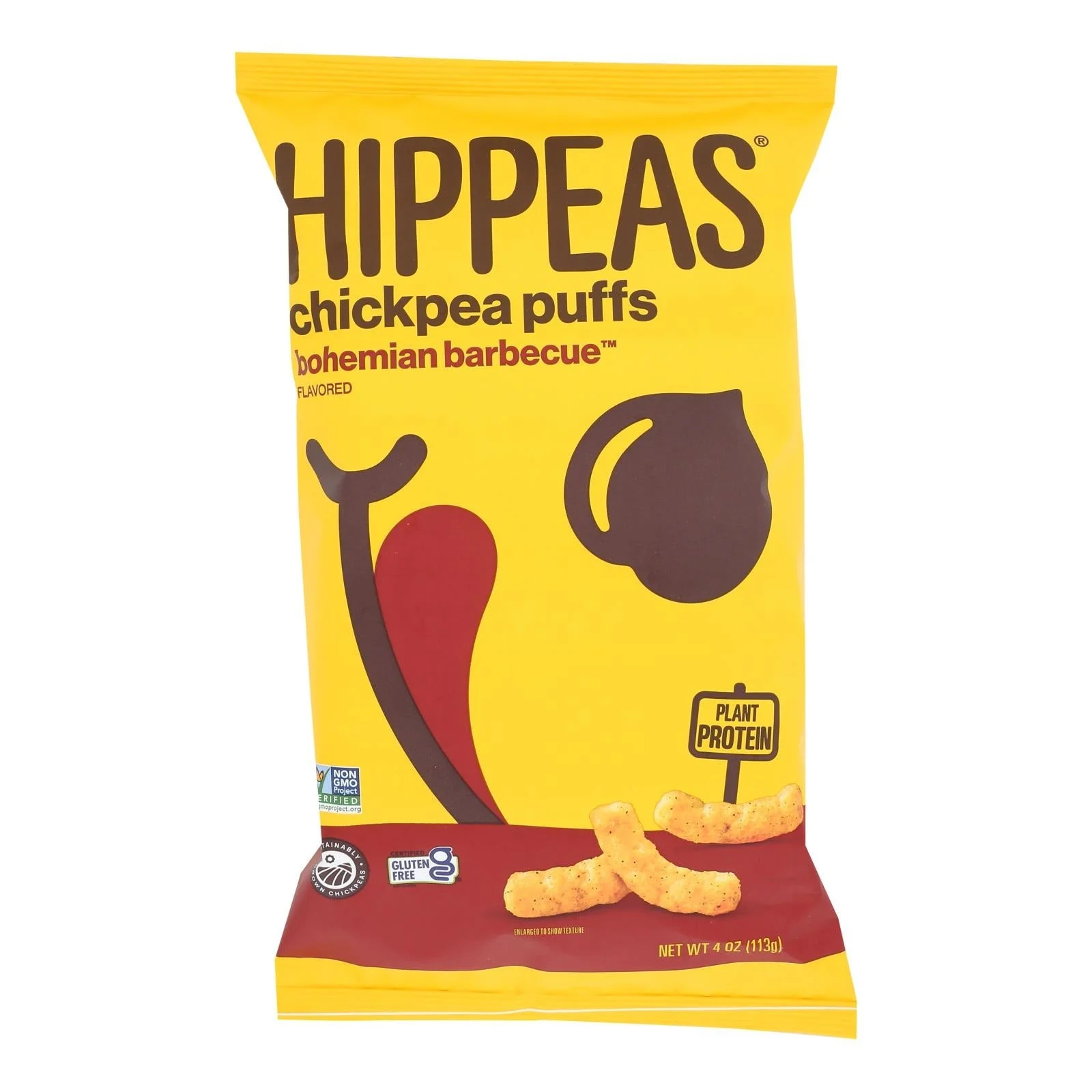 Snack Puffs, Chickpea, Bohemian Barbecue,12 - 4 OUNCE