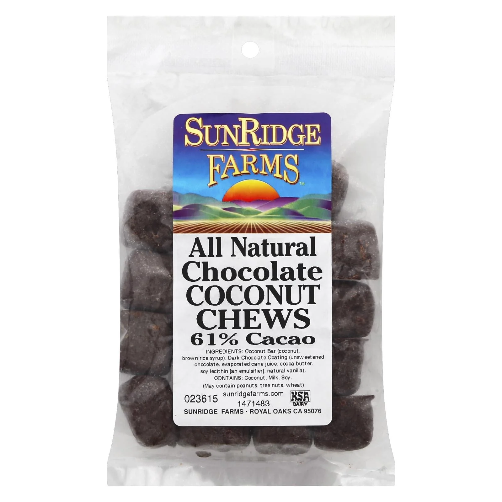 Coconut Bites, Dark Chocolate-Covered,1 - 10 POUND