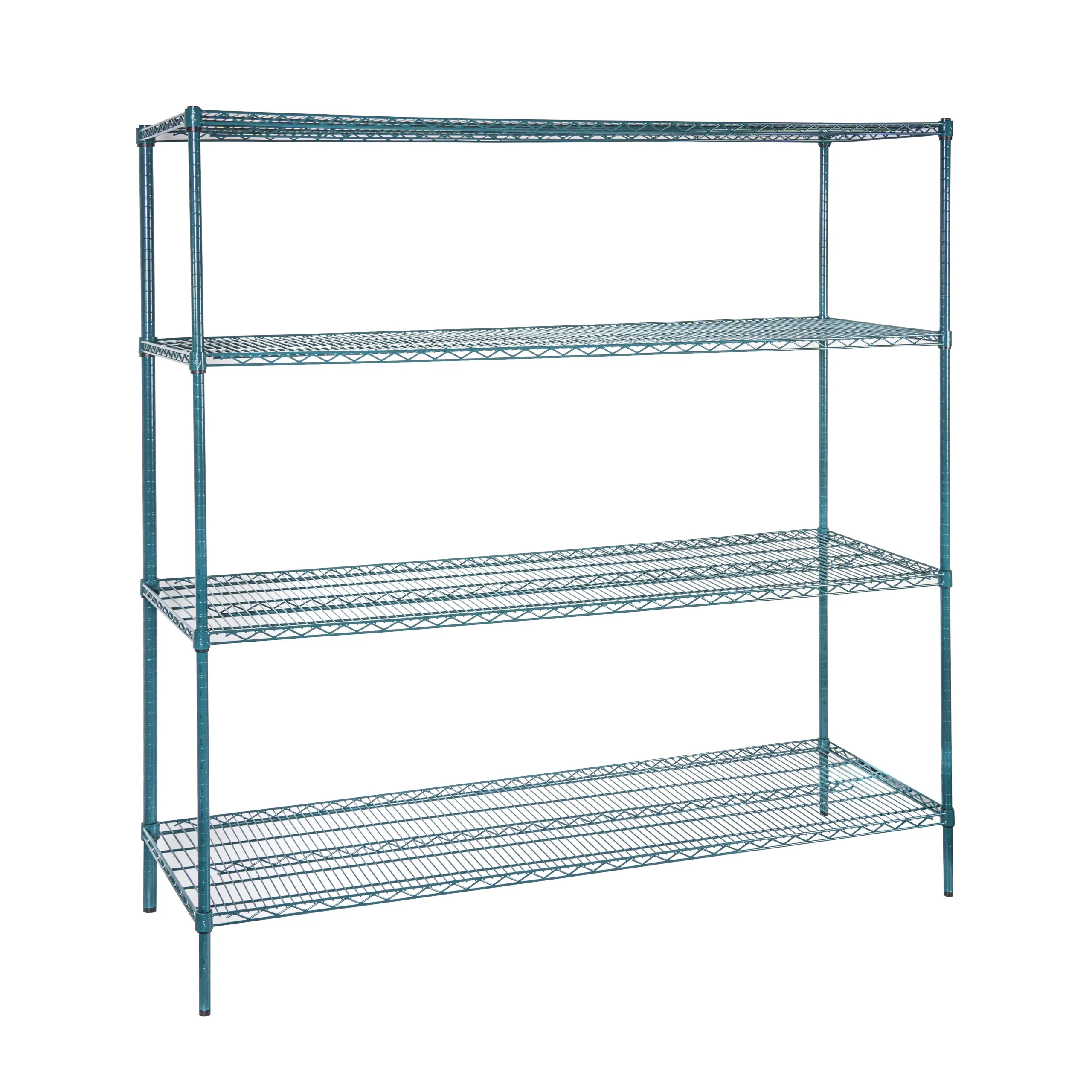 Shelves, NSF, RW Base, 24 x 72 Inch, Green, Epoxy, Corrosion-Resistant,4 - 1 EACH