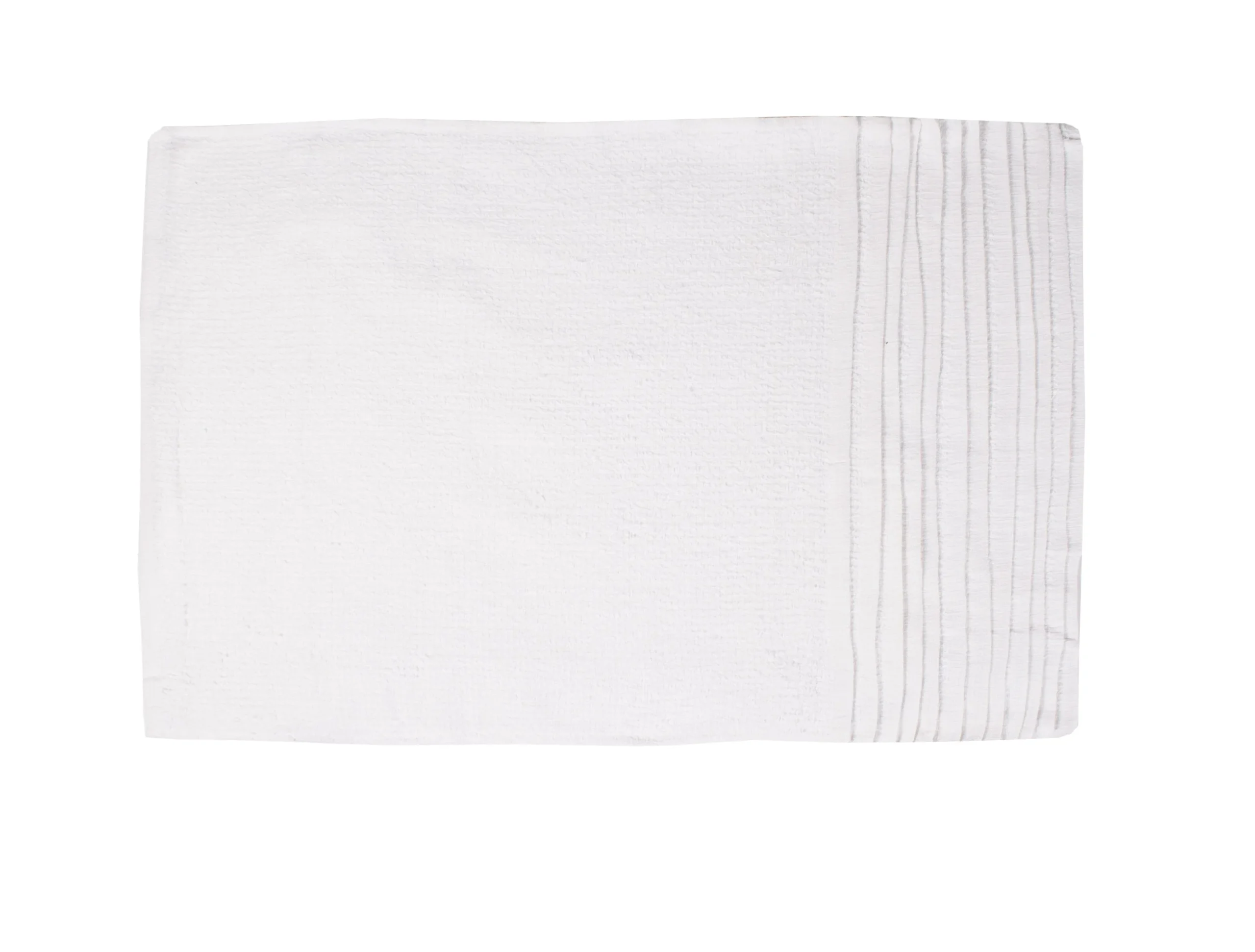 Towels, Bar, White, 16 x 19 Inch, Cotton Terry Cloth, Ribbed,12 - 1 EACH