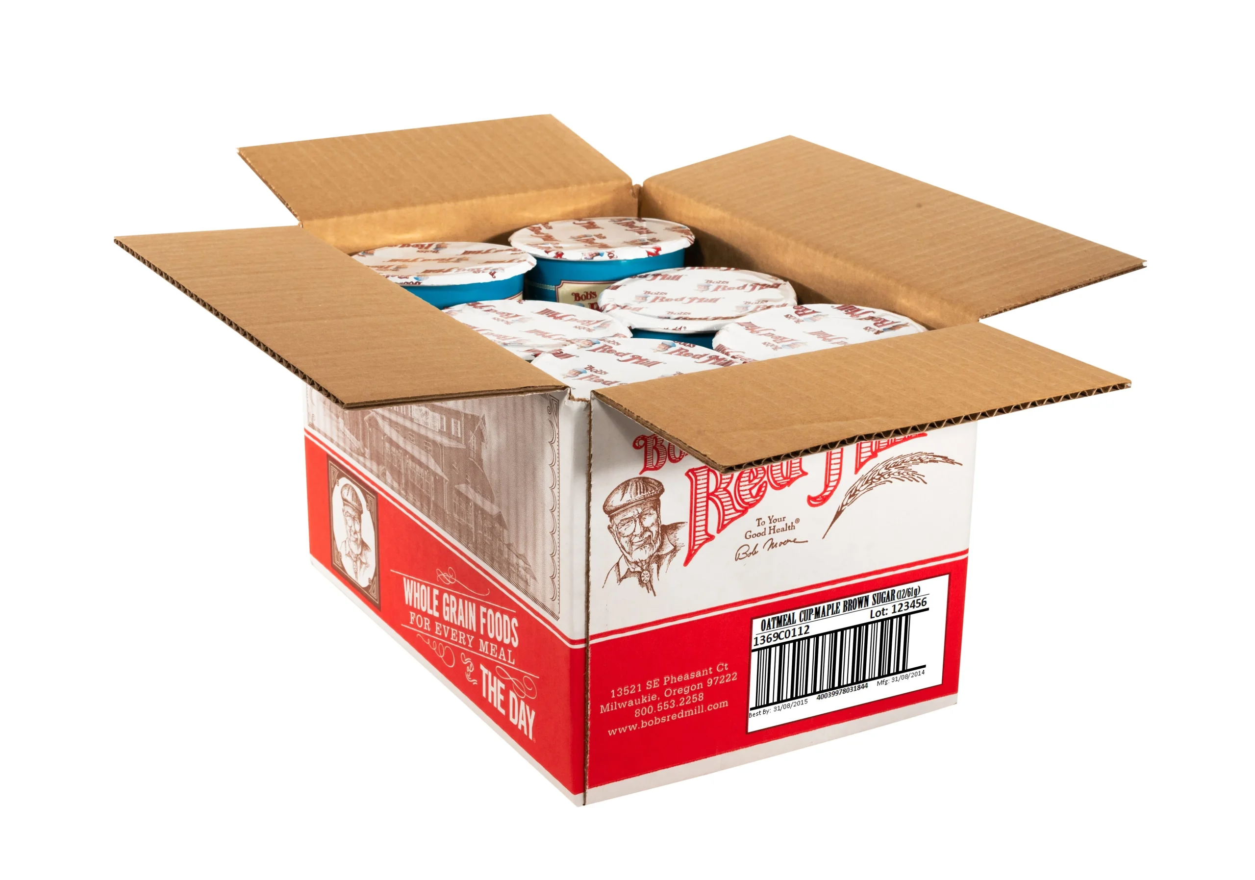 Oatmeal, Brown Sugar, Instant, Cup,12 - 2.15 OUNCE