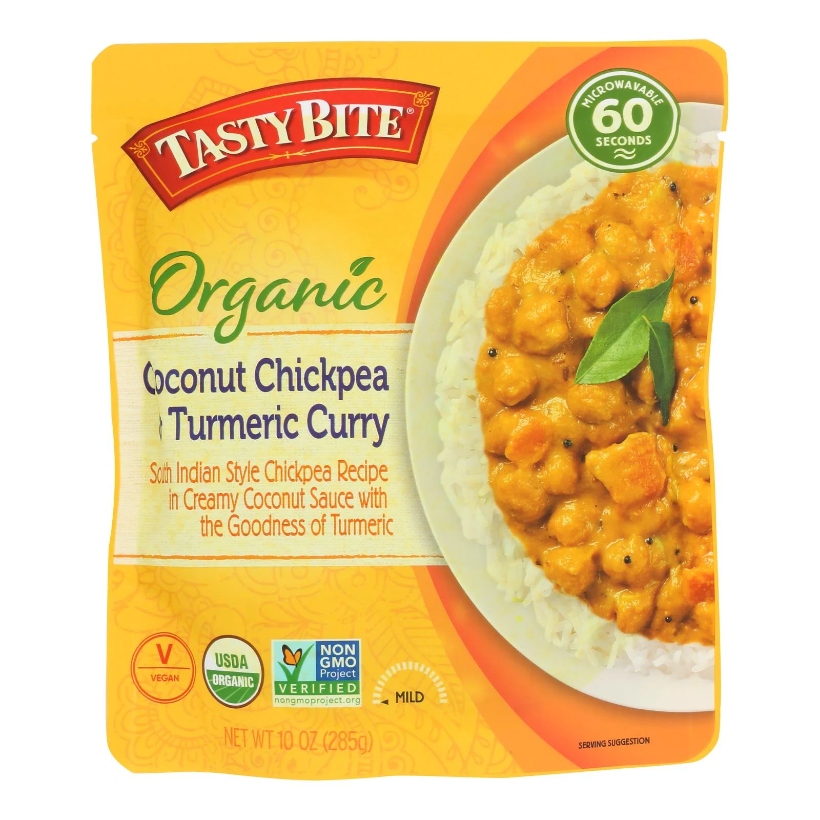 Entree, Curry, Coconut Chickpea & Turmeric,6 - 10 OUNCE