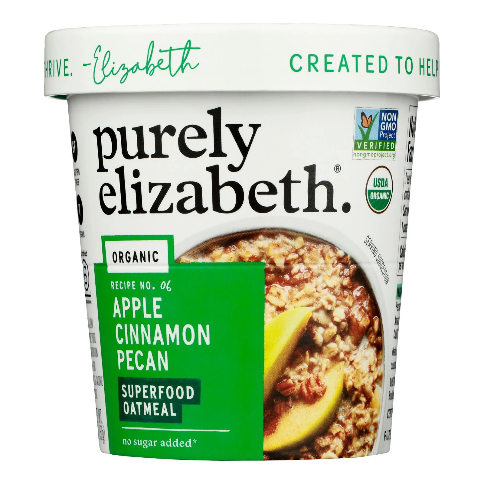 Oatmeal, Superfood, Apple/Cinnamon/Pecan, with Prebiotic Fiber, Single-Serve Packets,12 - 2 OUNCE