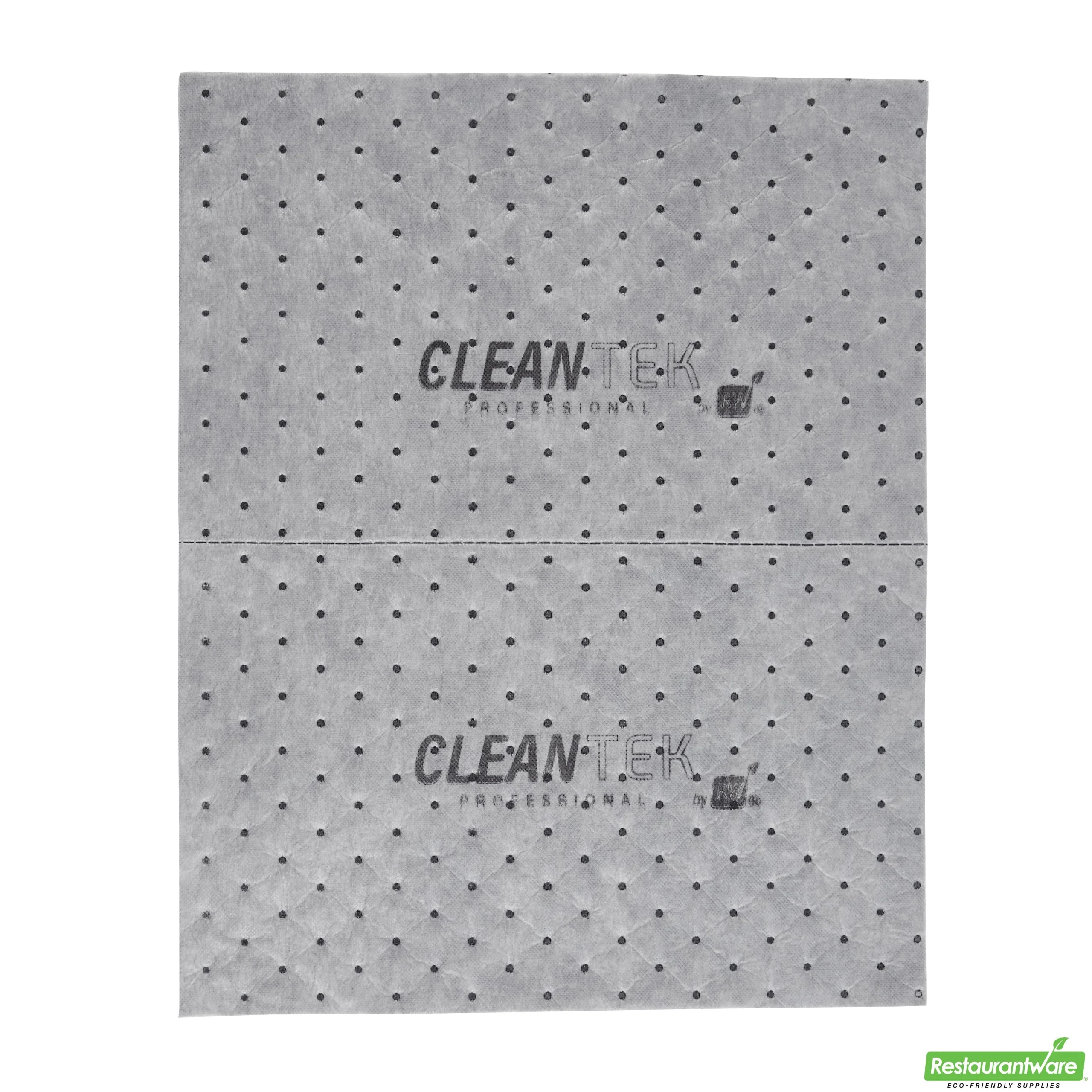 Sorbent Pad, Clean Tek, Heavyweight, 15 x 19 Inch, Gray, Perforated,100 - 1 EACH