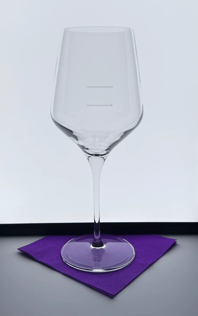 Glasses, Wine, Prism, 24 Ounce, Etched 6 & 9 Ounce Pour Line,12 - 1 EACH