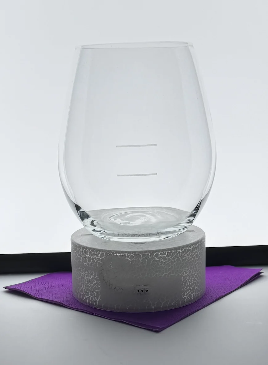 Glasses, Wine, Renaissance, 21 Ounce, Stemless, Etched 6 & 9 Ounce Pour Line,12 - 1 EACH