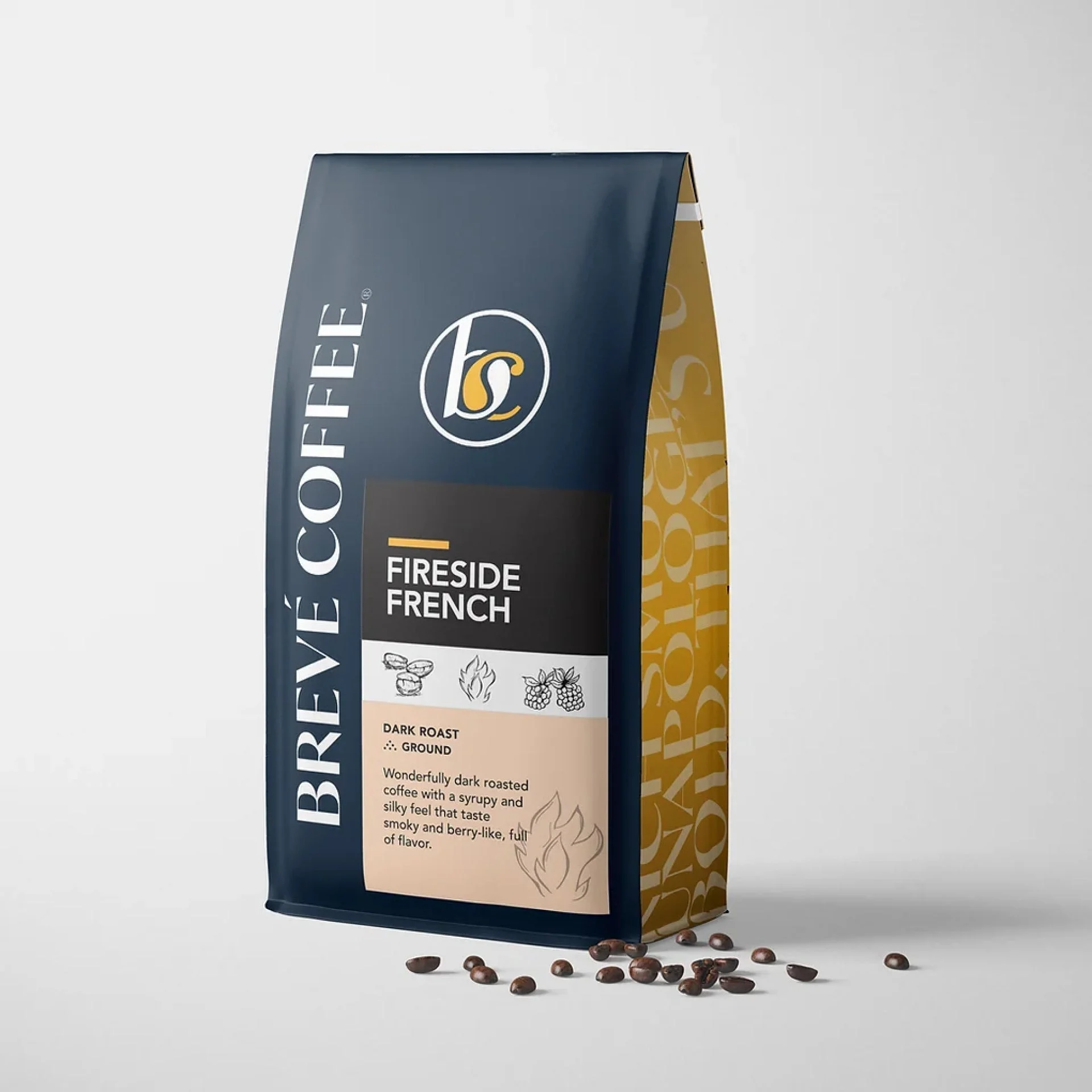 Coffee, Whole Bean, Fireside French,2 - 5 POUND