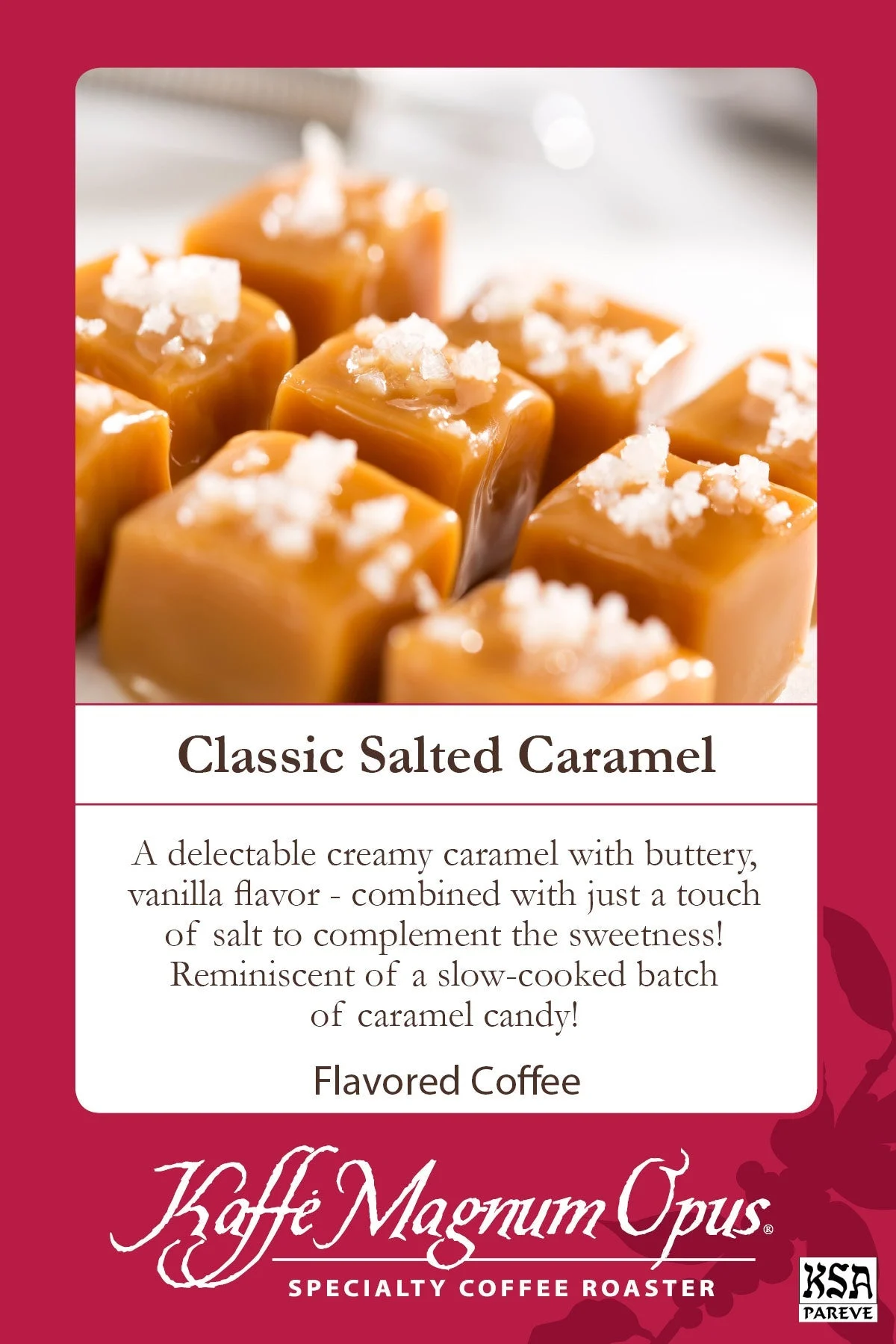 Coffee, Ground, Caramel Salted, Portion,72 - 2.5 OUNCE