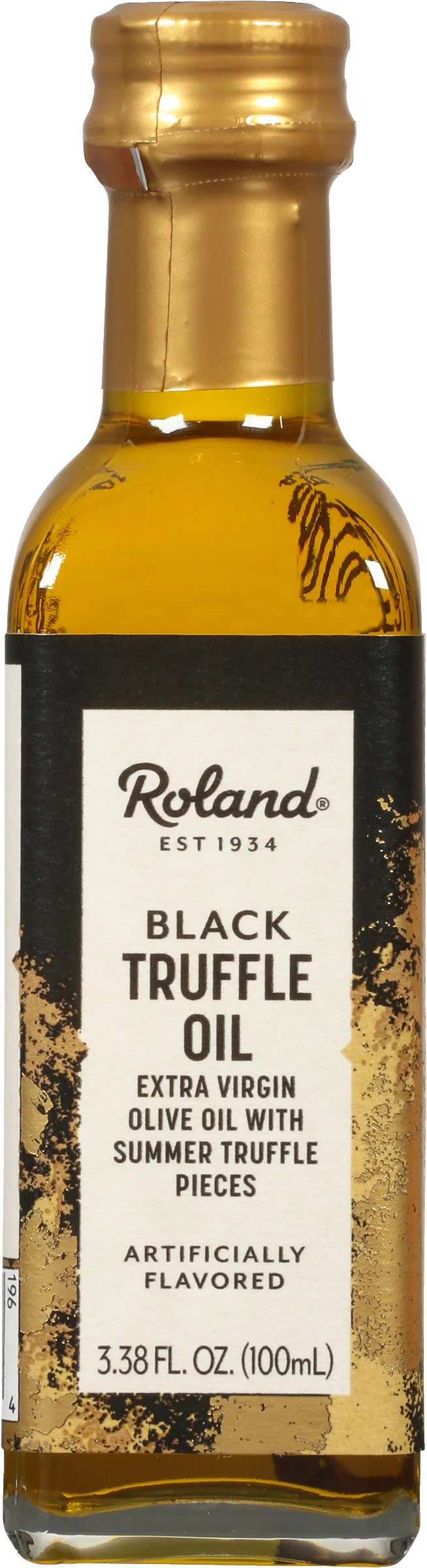 Oil, Olive, Extra Virgin, Black Truffle-Infused, contains Summer Truffle Pieces,12 - 3.38 FLUID