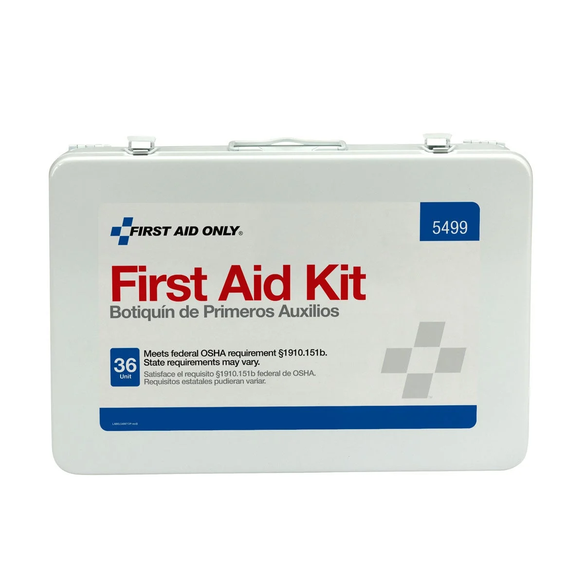 Kit, First Aid, 36 Person, Bloodborne Pathogen & CPR, Metal Case,1 - 155 PIECE