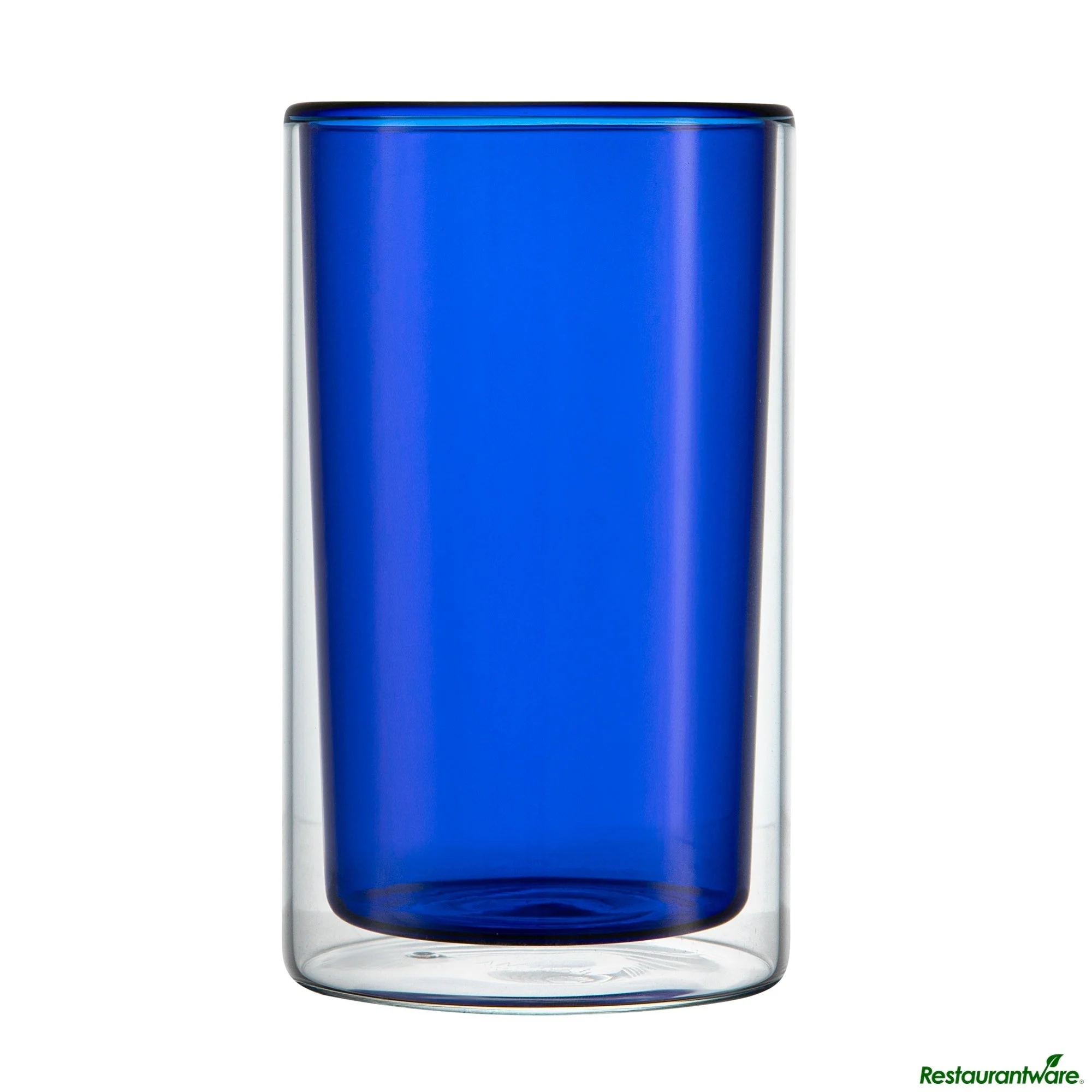 Tumblers, Forma Professional, 14 Ounce, Double-Wall, Borosilicate, Blue, 3.25 x 3.25 x 5.25 Inch,6 - 2 COUNT