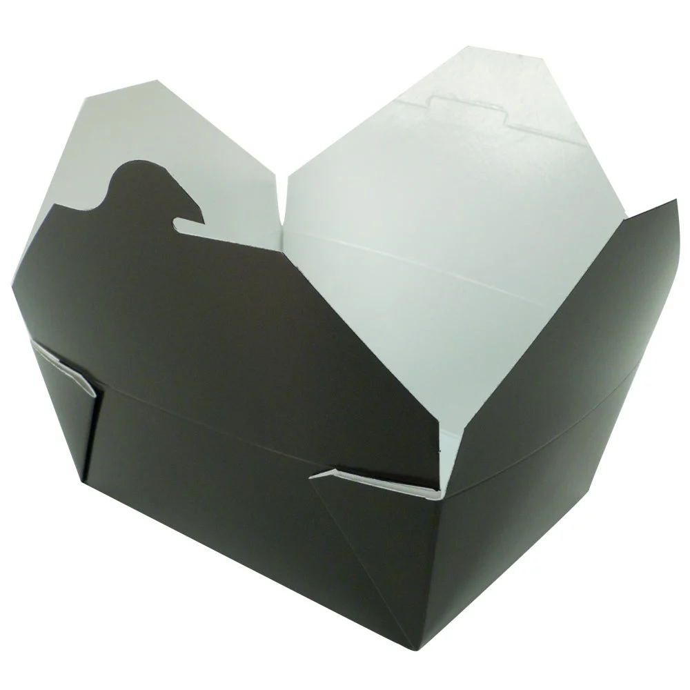 Containers, Food, #8, Paper, Black,6 - 50 COUNT