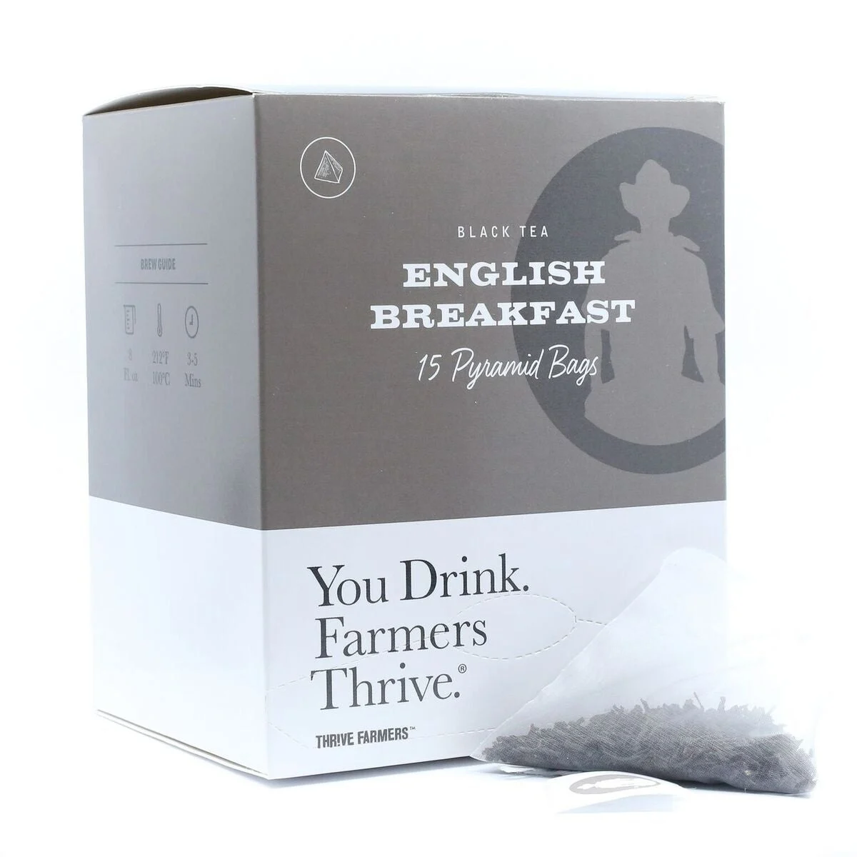 Tea, English Breakfast, Individually Wrapped With String, Pyramid Bag,6 - 15 COUNT