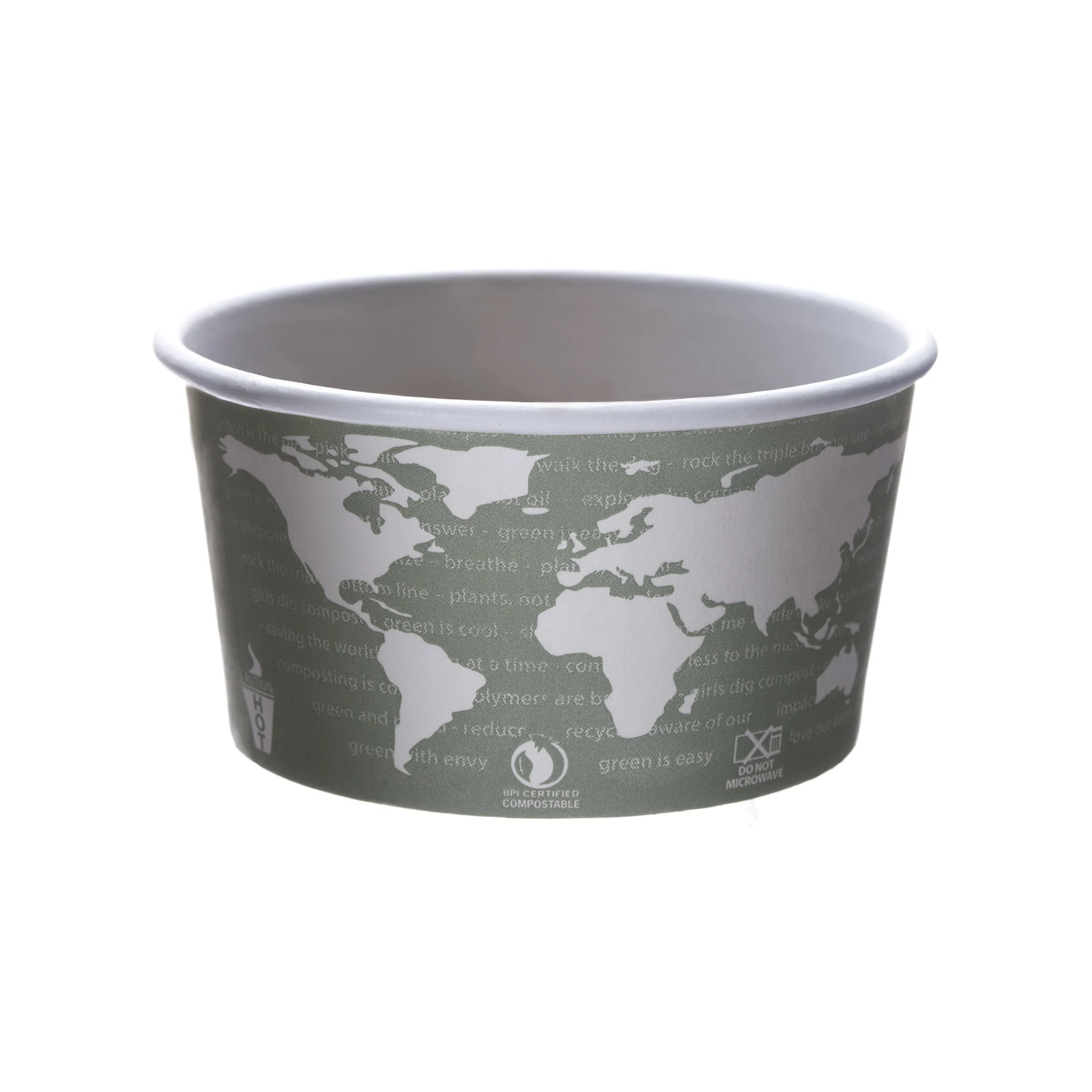 Cups, Hot, 12 Ounce, Paper, Green & White, Compostable, 12 Ounce,10 - 50 COUNT