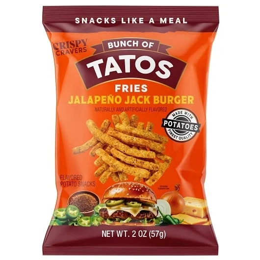 Snacks, Fry, Jalapeno Jack Burger,6 - 2 OUNCE